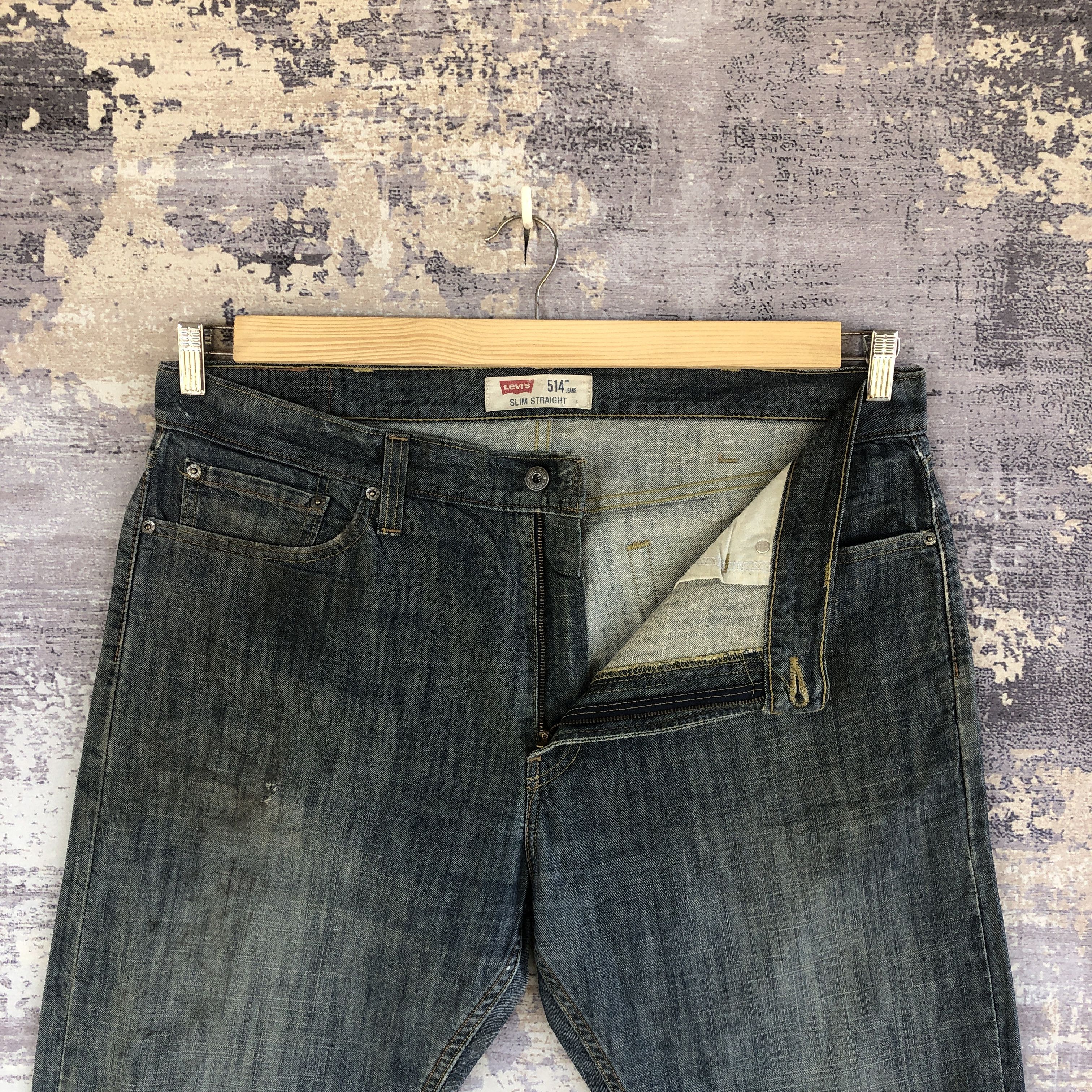 Levi's Vintage Levi's 514 Dark Blue Jeans Levis Tapered Denim Pants Size US 40 / EU 56 - 11 Thumbnail