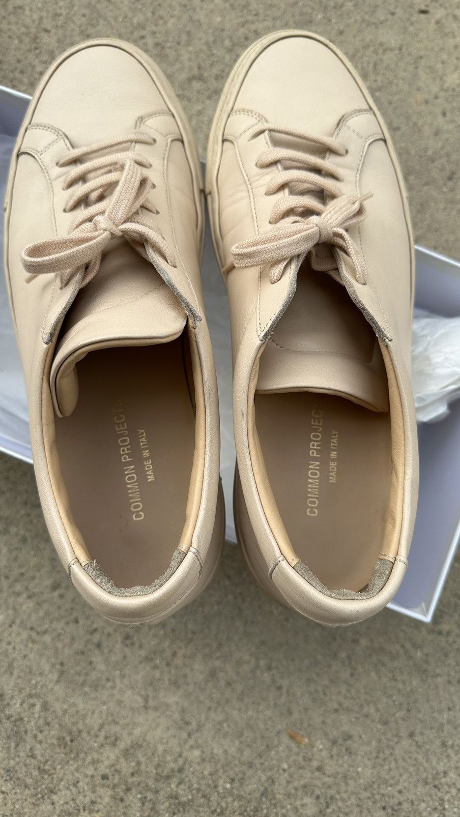 Common Projects Original Achilles Low Nude sz 42 Size US 9 / EU 42 - 7 Thumbnail