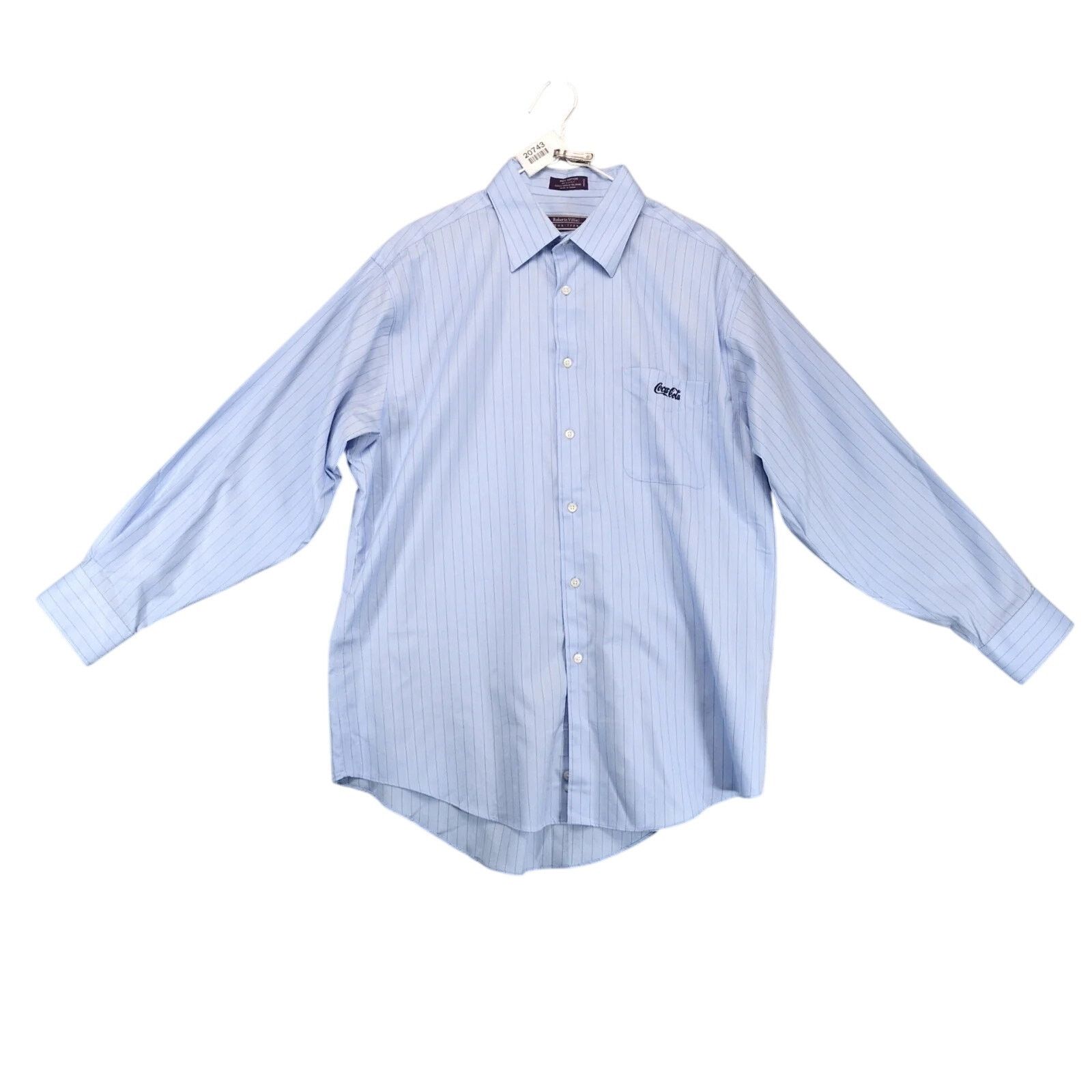 Other Coca-Cola Embroidered Roberto Villini Blue Dress Shirt L Size US L / EU 52-54 / 3 - 1 Thumbnail