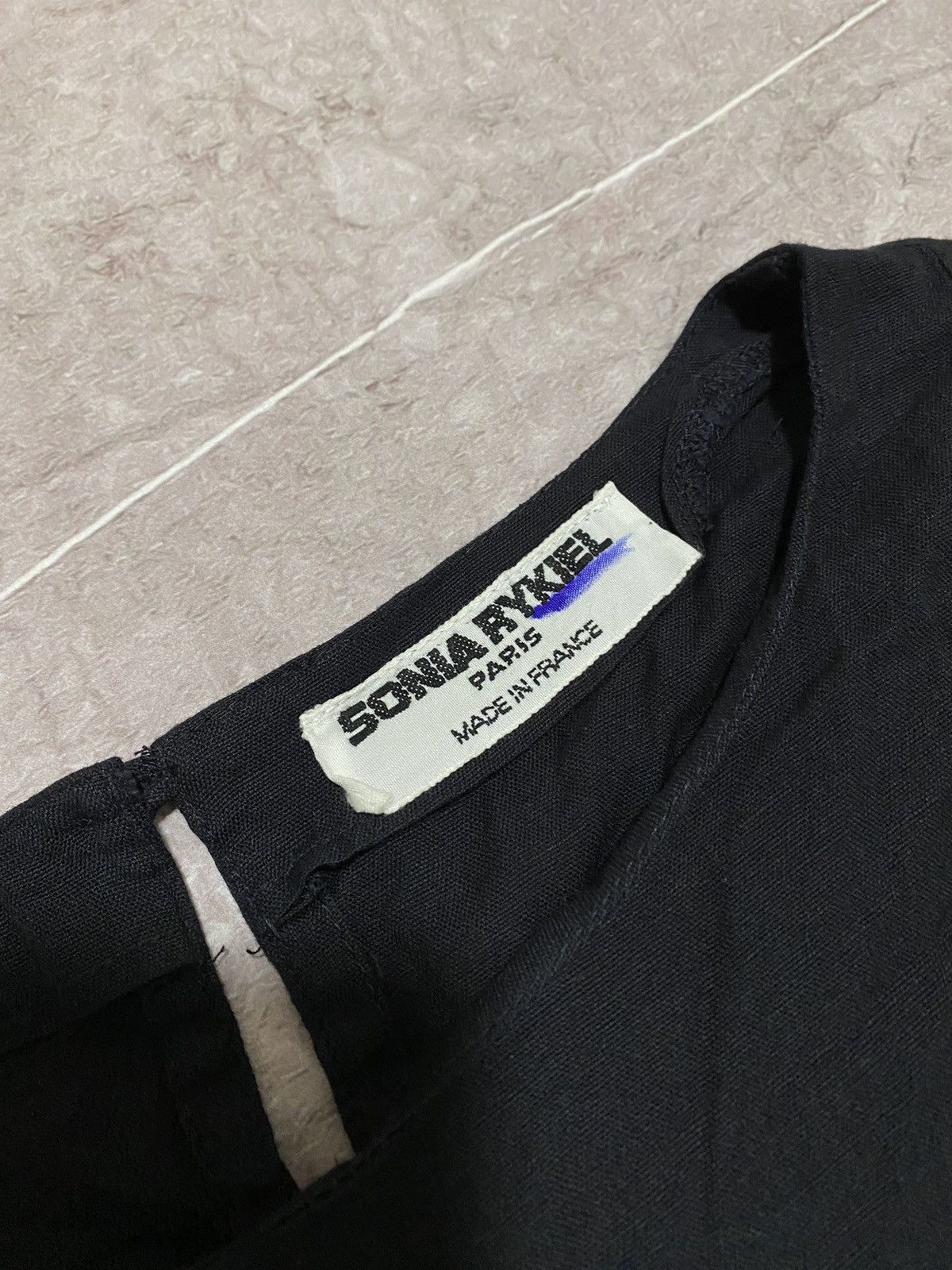 Sonia Rykiel Vintage Sonia by Sonia Rykiel Ruffled Shift Dress Black Size XS / US 0-2 / IT 36-38 - 9 Thumbnail