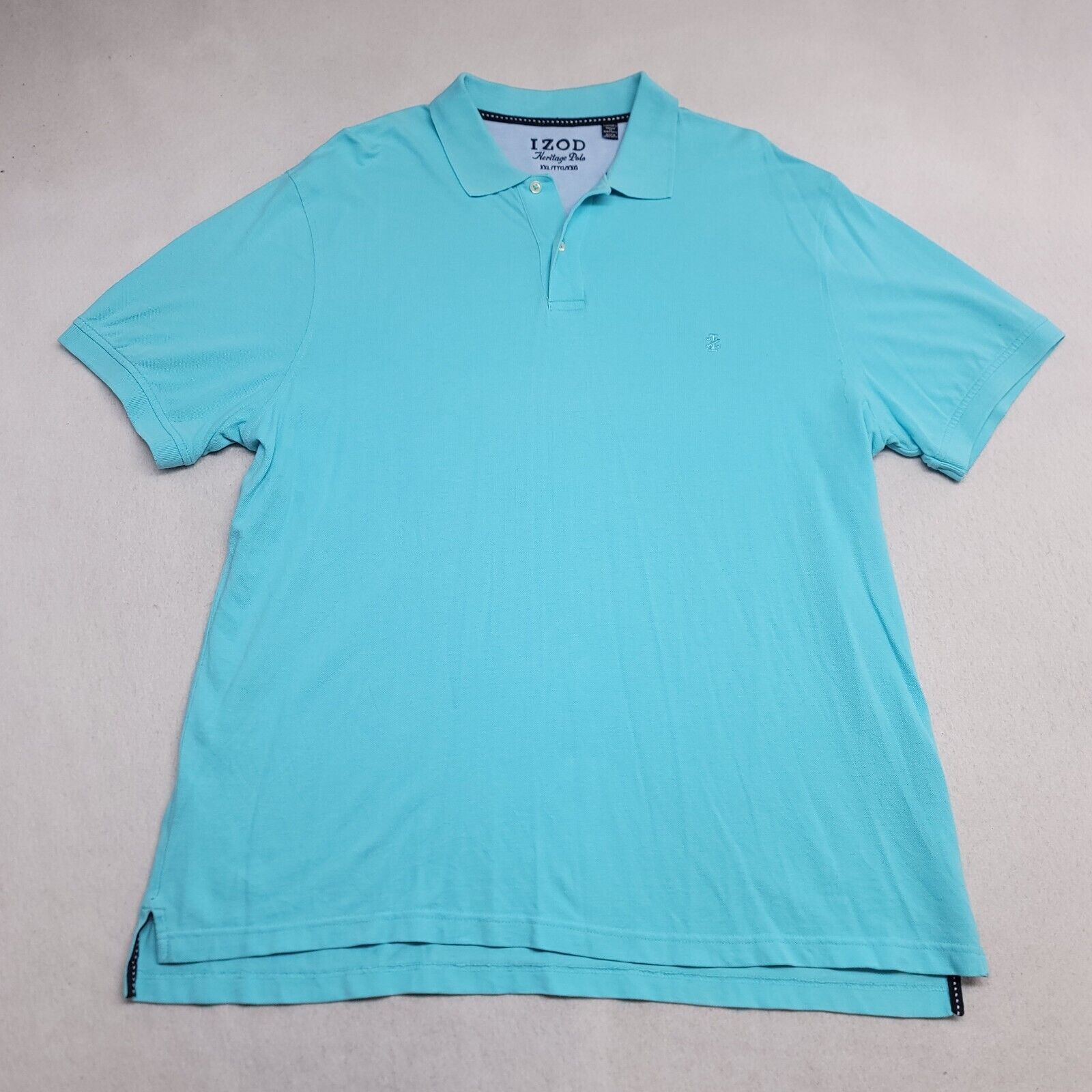 Izod IZOD Pullover Short Sleeve Polo Shirt Mens Size 2XL Blue Size US XXL / EU 58 / 5 - 2 Thumbnail