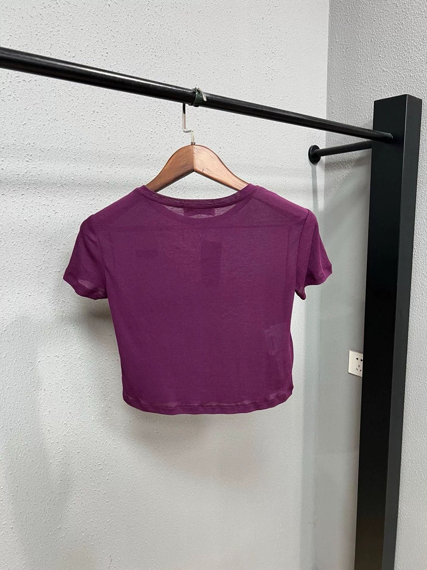 Miu Miu Miu Miu Purple Intarsia Patch Logo Short Sleeve Size US 28 / EU 44 - 2 Thumbnail