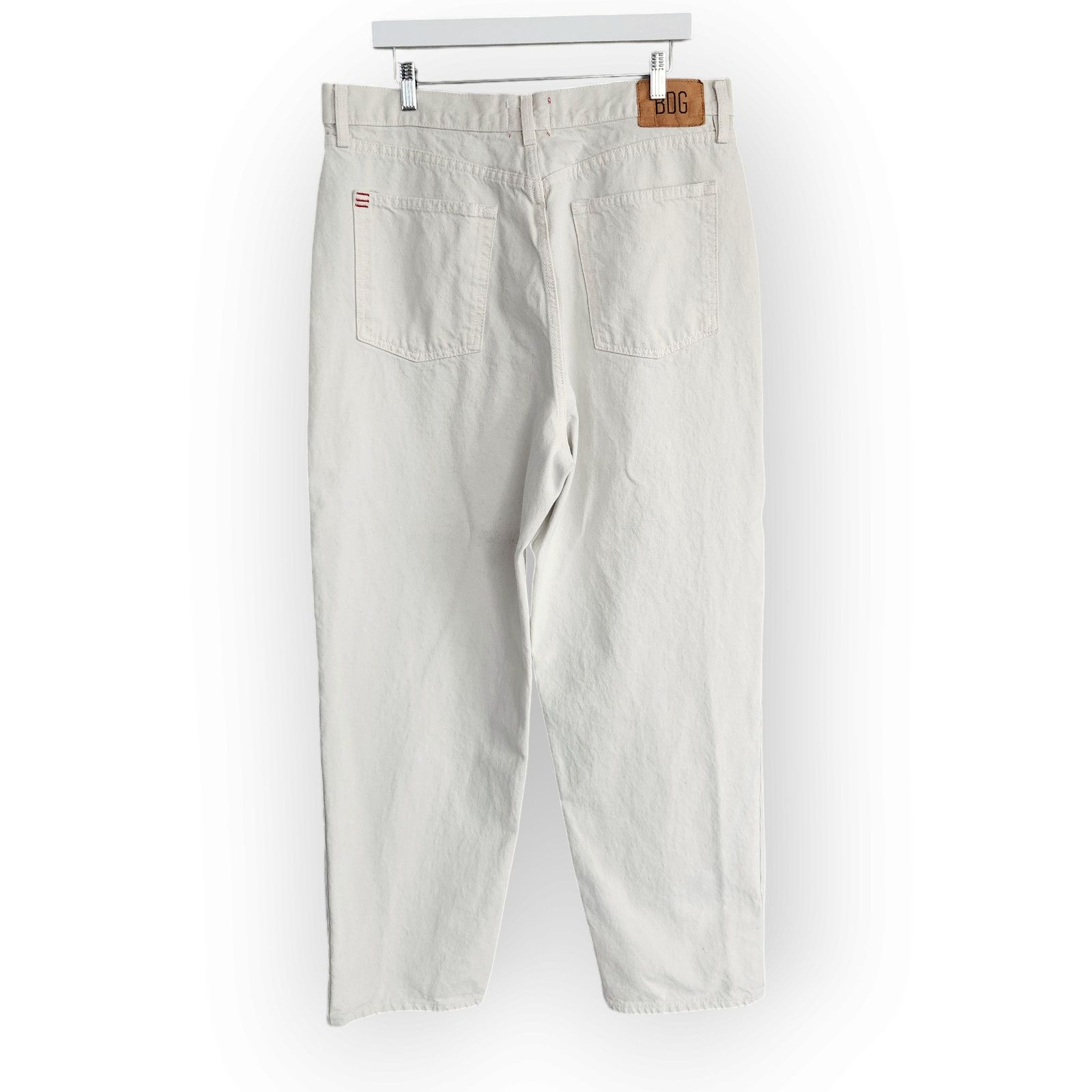 Bdg BDG Urban Outfitters Cream High Waisted Baggy Jeans 34 Size 40" / US 18 - 4 Thumbnail