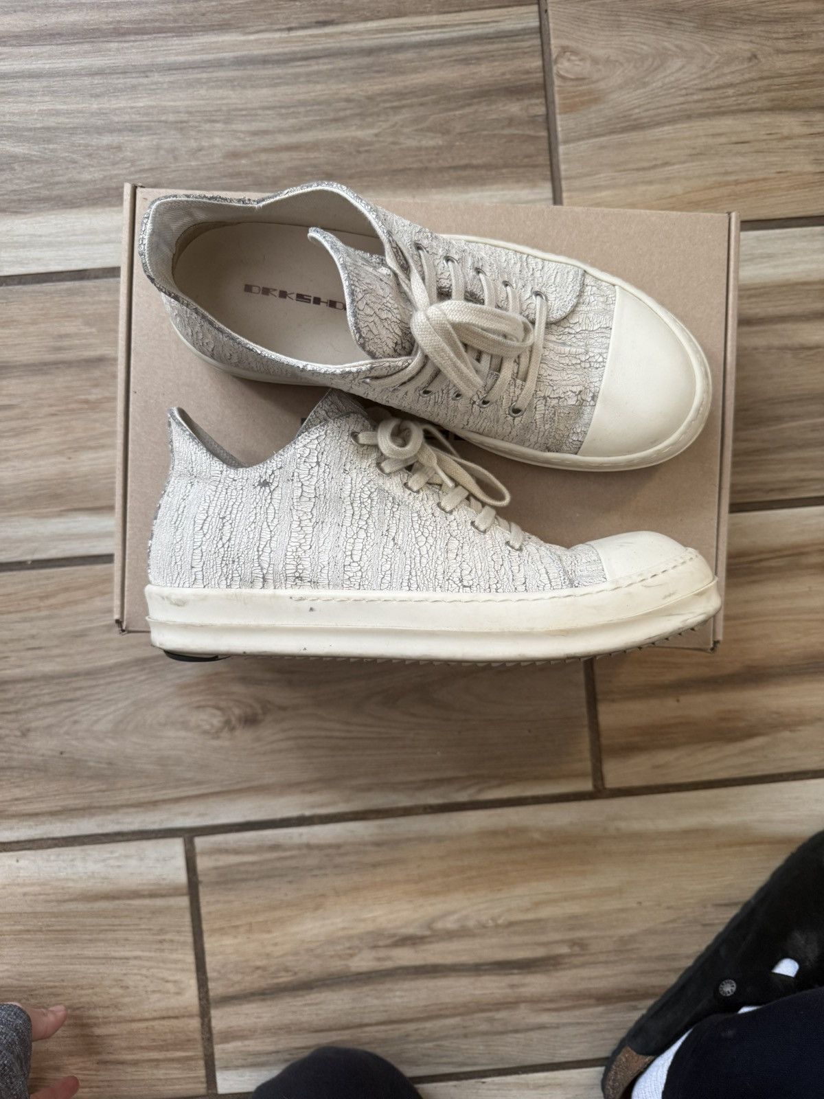 Rick Owens Rick Owens crackpaint ramones Size US 10 / EU 43 - 4 Thumbnail