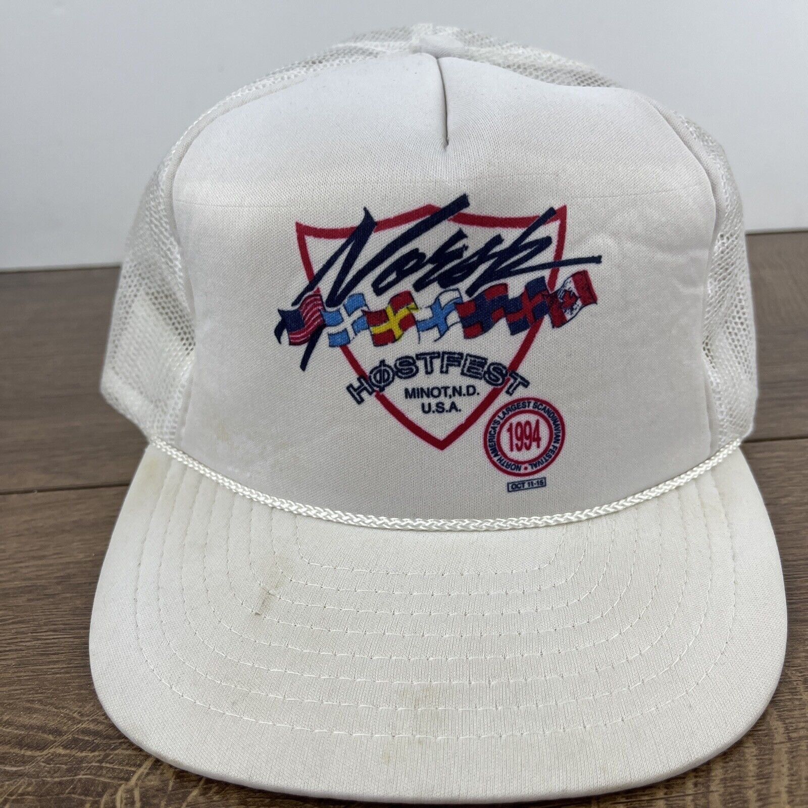 Other Hostfest Hat Hostfest Hat Snapback White Adjustable Hat Adul Size ONE SIZE - 4 Thumbnail