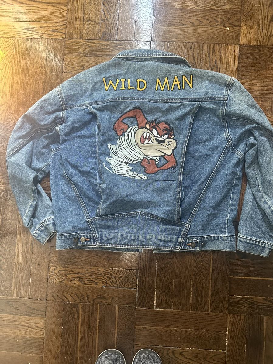 Warner Bros “Taz” Looney Tunes Denim Jacket Size US M / EU 48-50 / 2 - 5 Thumbnail
