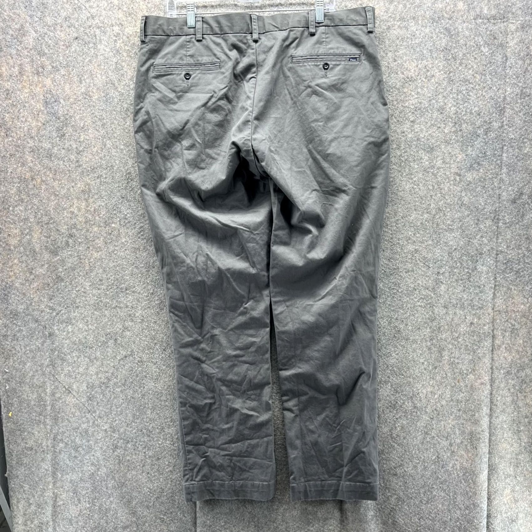 Polo Ralph Lauren Polo Ralph Lauren Pants Men 38x32 Gray Chino Flat Front Stretch Classic Size US M / EU 48-50 / 2 - 7 Thumbnail