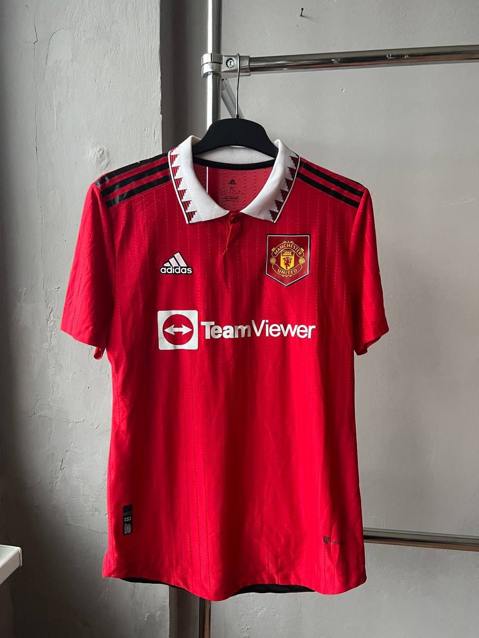 Adidas 2022/23 MANCHESTER UNITED HOME SOCCER JERSEY FOOTBALL SHIRT Size US XL / EU 56 / 4 - 2 Thumbnail