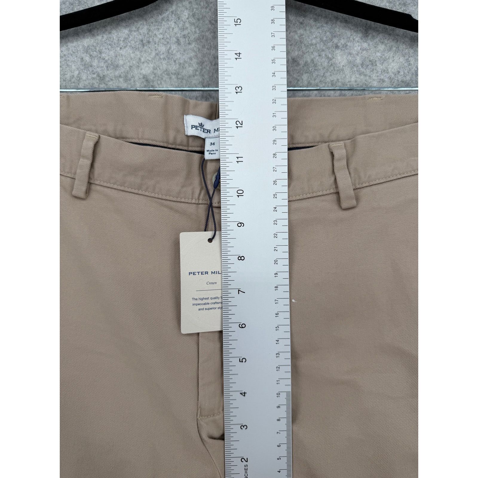 Peter Millar NWT Peter Millar Crown Pilot Twill Flat Front Khaki Trousers Size US 34 / EU 50 - 6 Thumbnail