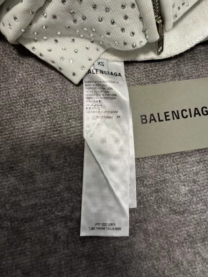 Balenciaga Balenciaga Full Print Diamond Zip Hoodie Size US XS / EU 42 / 0 - 4 Thumbnail