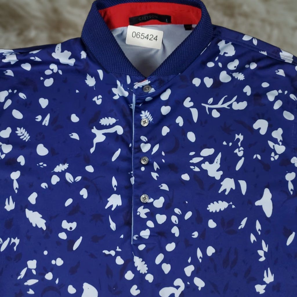 Vintage Greyson Polo Shirt Mens Size Large Blue Wolf Golf Casual Short Sleeve Shirt Mens Regular Polo Blue Wolf Golf Casual Short Sleeve Size US L / EU 52-54 / 3 - 1 Thumbnail