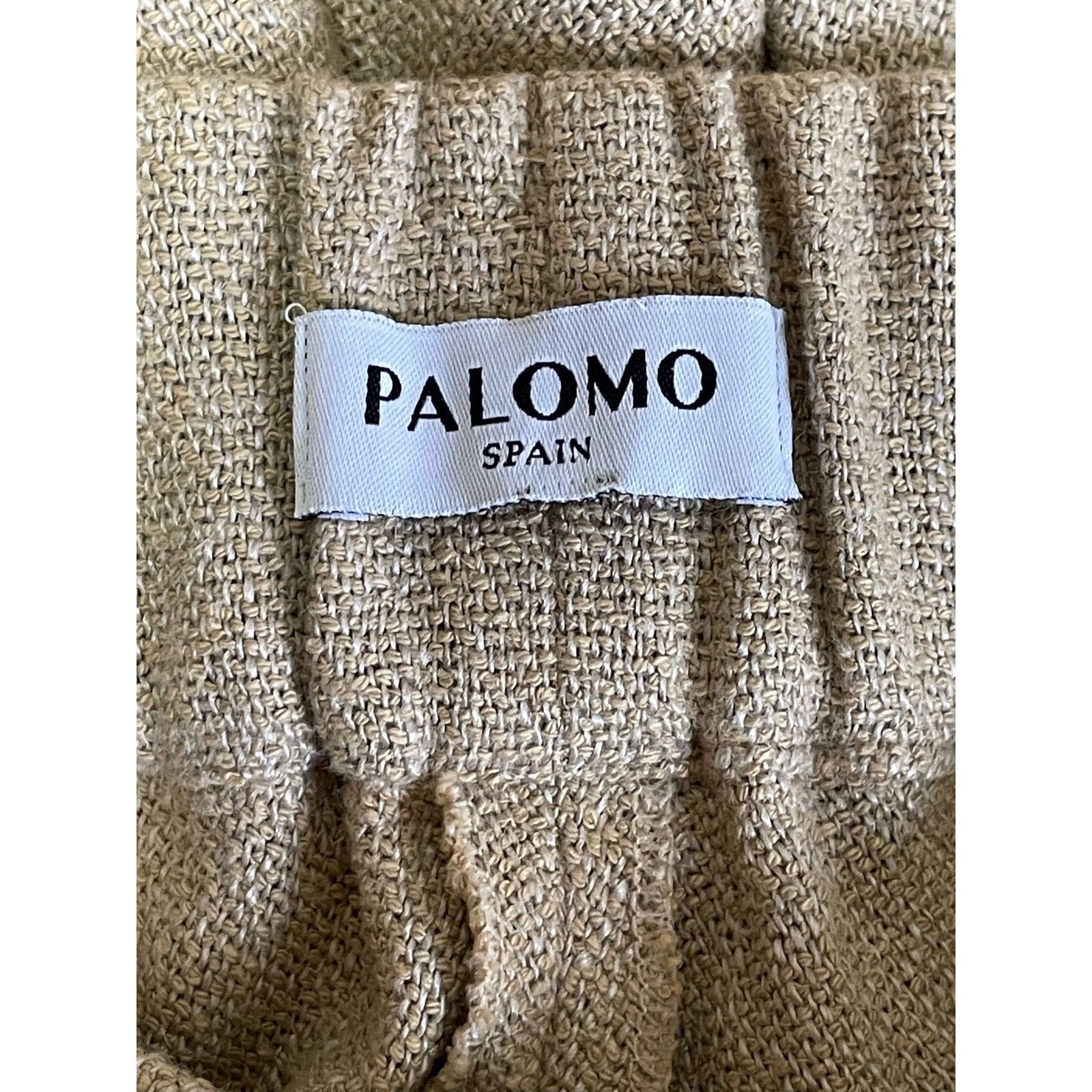 Palomo Spain Palomo Spain Beige Linen Sackcloth Shorts Size US 30 / EU 46 - 3 Thumbnail