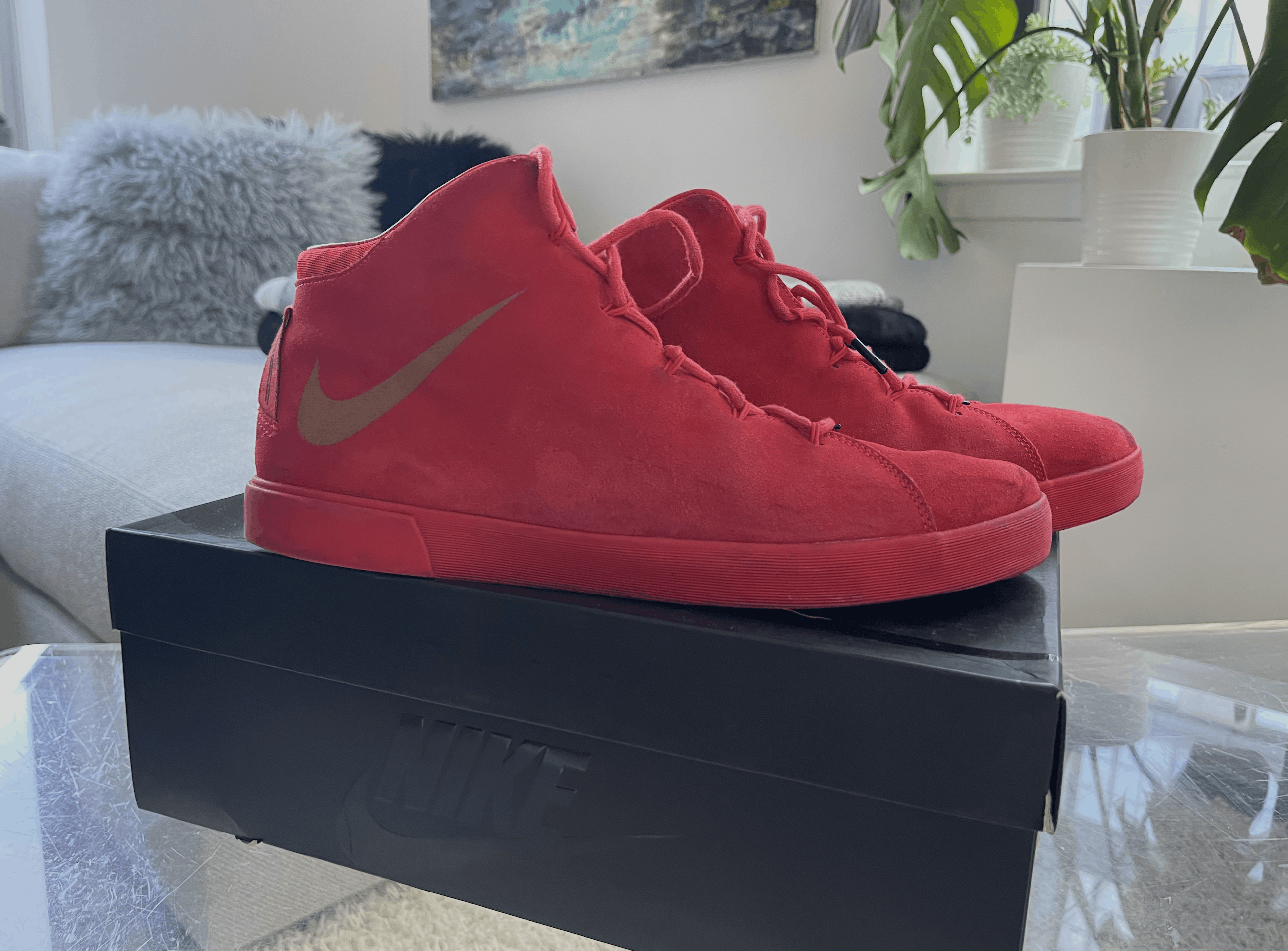 Nike Nike Lebron XII NSW Lifestyle QS (Red) Size US 13 / EU 46 - 4 Thumbnail