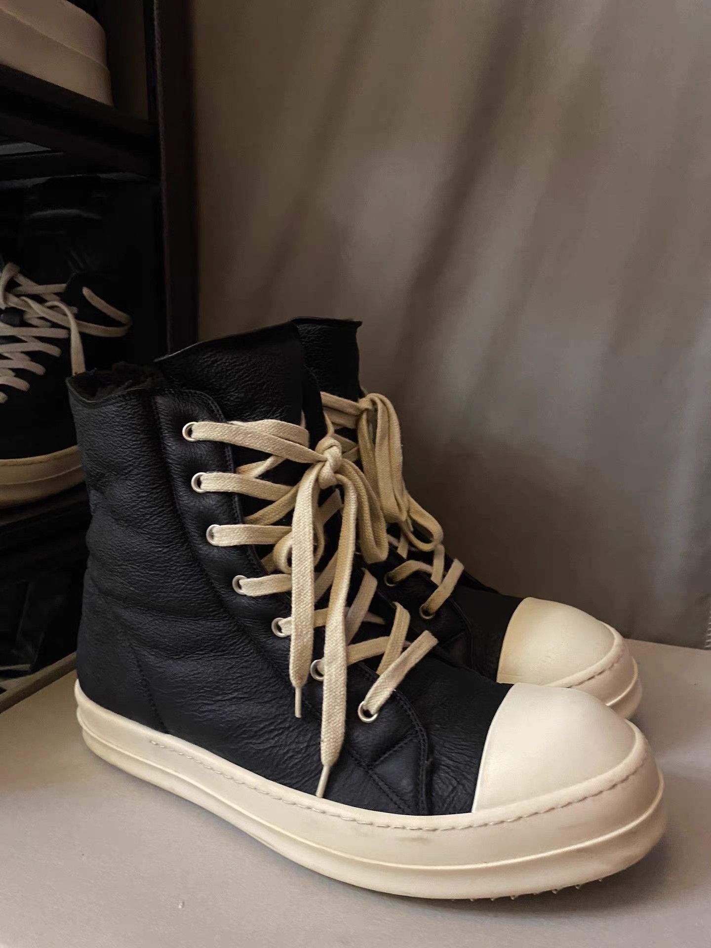 Rick Owens rick owens mainline shearling Converse Size US 10 / EU 43 - 2 Thumbnail