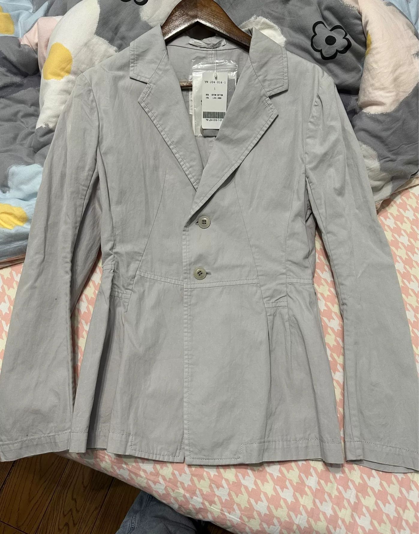 Y's Y's Gray Casual Blazer Jacket Size M / US 6-8 / IT 42-44 - 1 Thumbnail