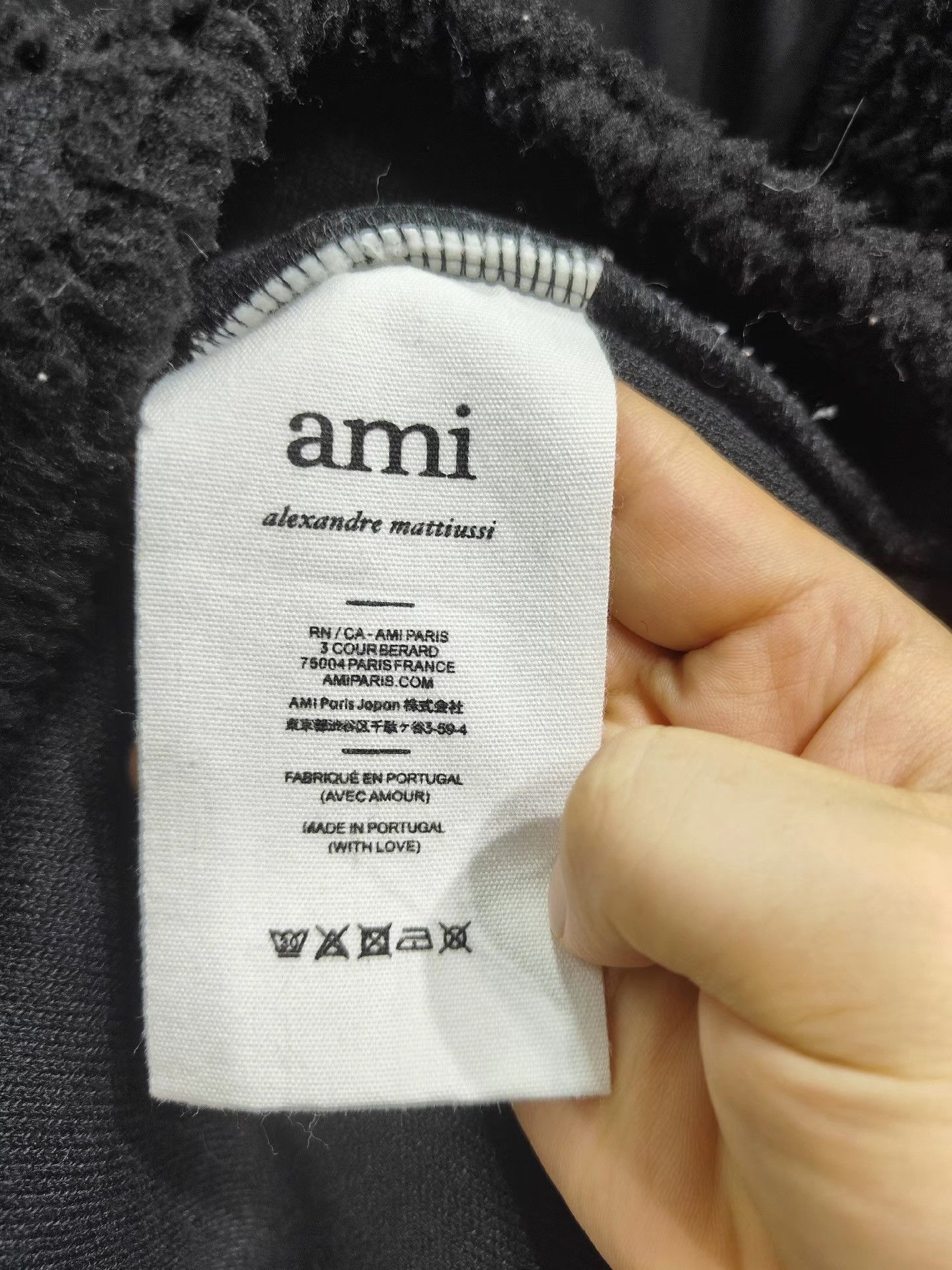 AMI AMI Men's Black Lamb Wool Coat K29 Size US S / EU 44-46 / 1 - 7 Thumbnail