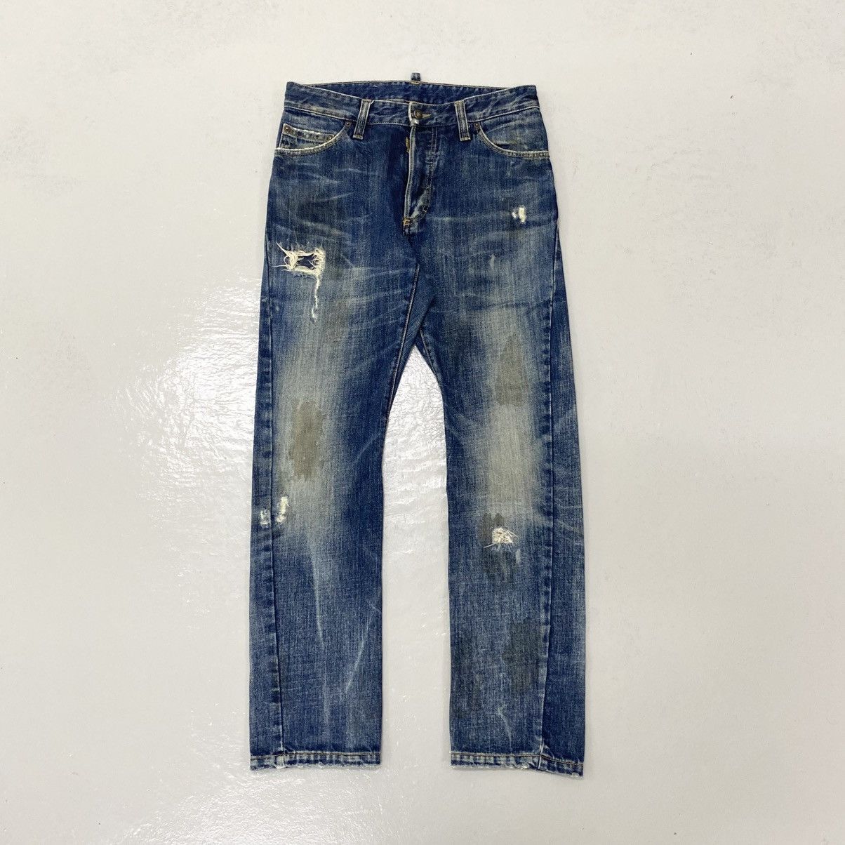 Dsquared2 Dsquared2 Distressed Jeans Size US 31 - 4 Thumbnail