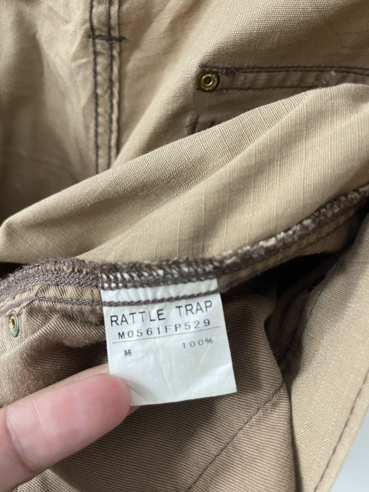 Seditionaries Rare Vintage RATTLE TRAP Japan Parachute Bondage Cargo Pant Size US 34 / EU 50 - 15 Thumbnail