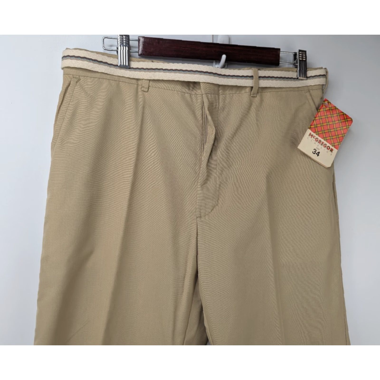 McGregor VINTAGE McGregor Dress Pants Main Selling Point McGregor Pants Men 34 Inseam 34 Khaki 1970s Dress Pants Mens Size US 34 / EU 50 - 3 Thumbnail