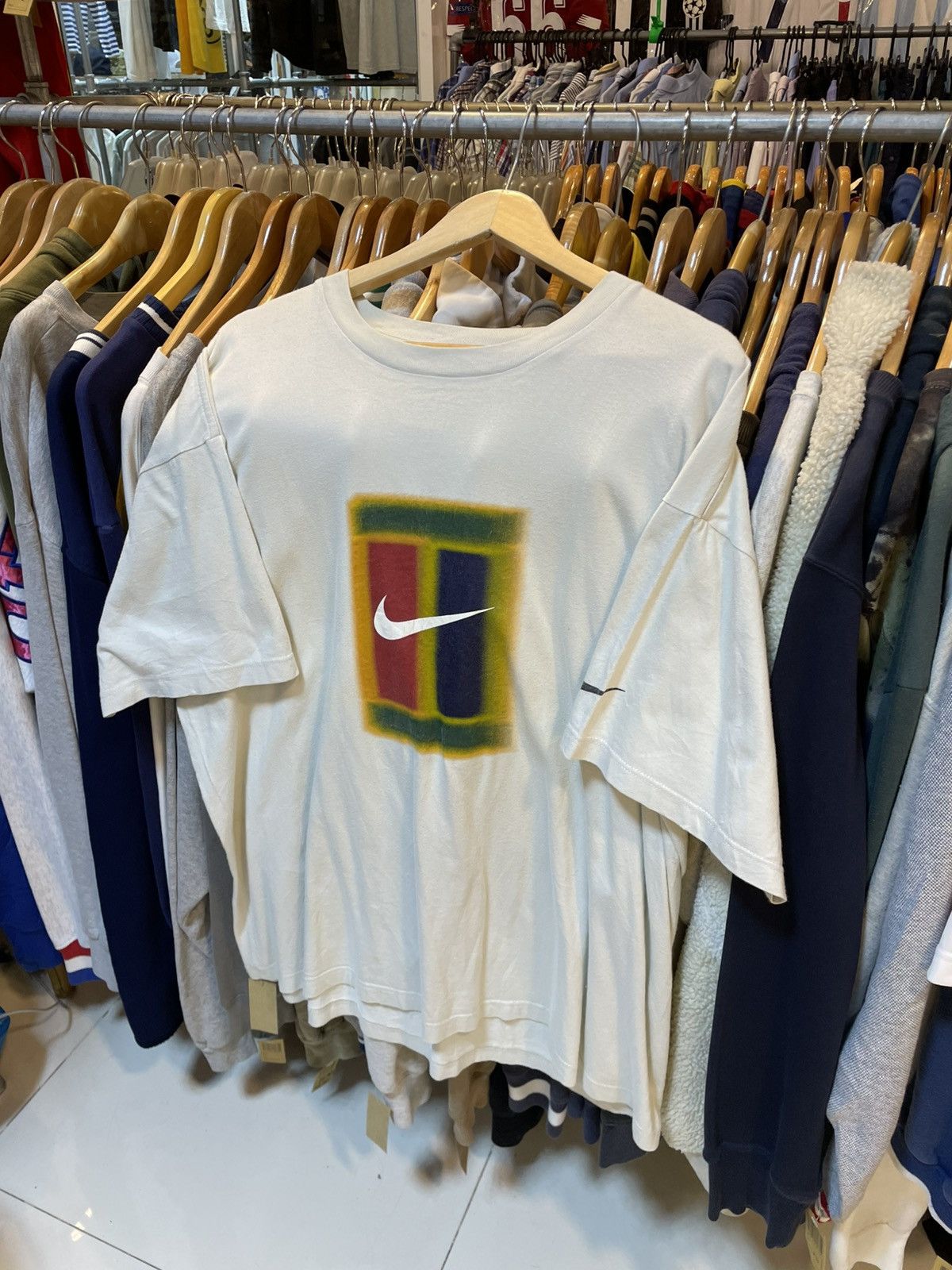 Nike Vintage Nike Tennis Court 90s Tee Size US XL / EU 56 / 4 - 1 Thumbnail