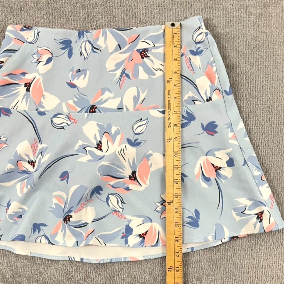 Ralph Lauren VINTAGE POLO GOLF RALPH LAUREN Skort Womens Medium Blue Floral Golf Preppy Casual Short Size 32" / US 10 / IT 46 - 3 Thumbnail