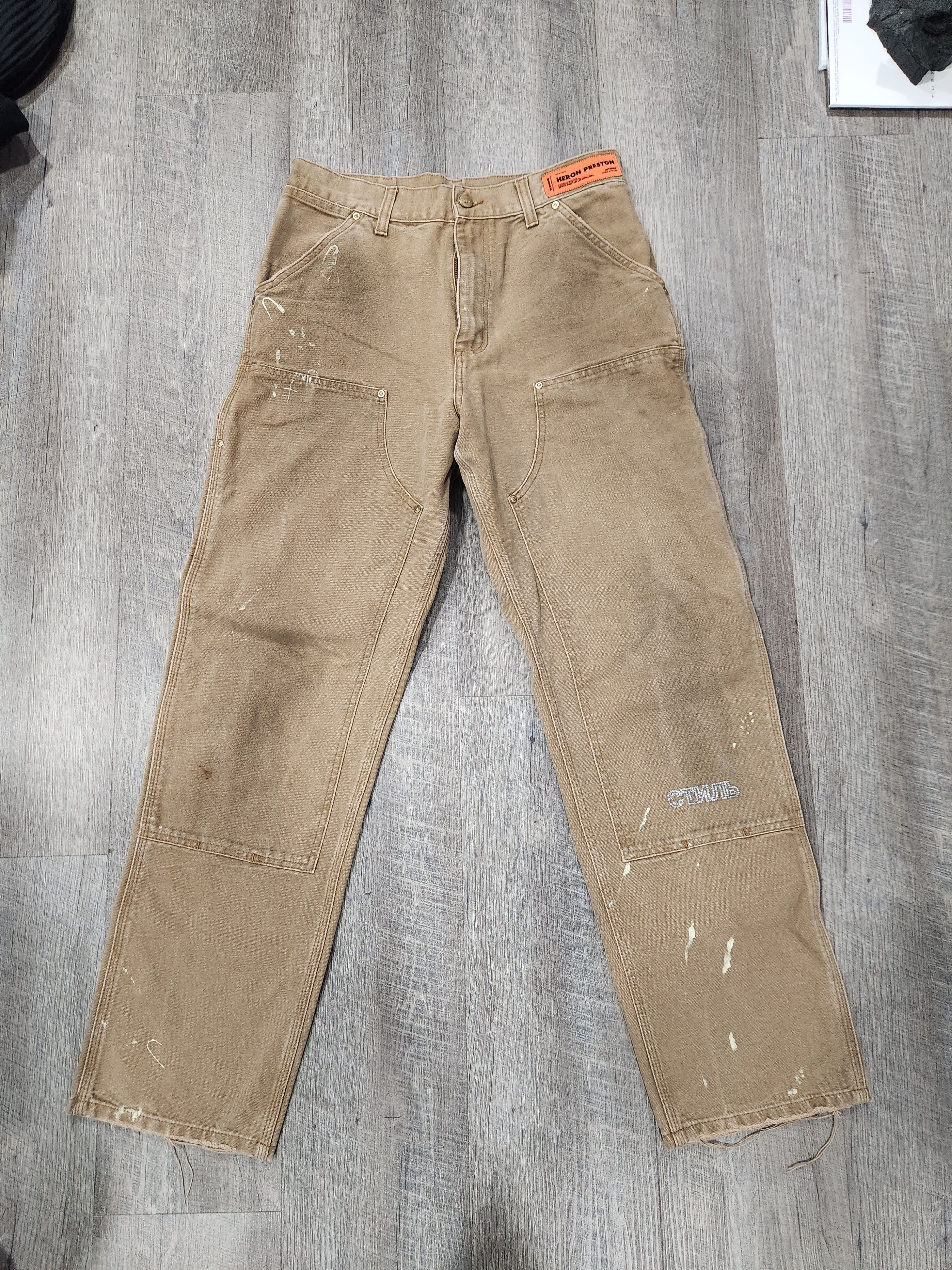 Heron Preston Heron Preston x Carhartt Double Knee Pants Sz 36x32
