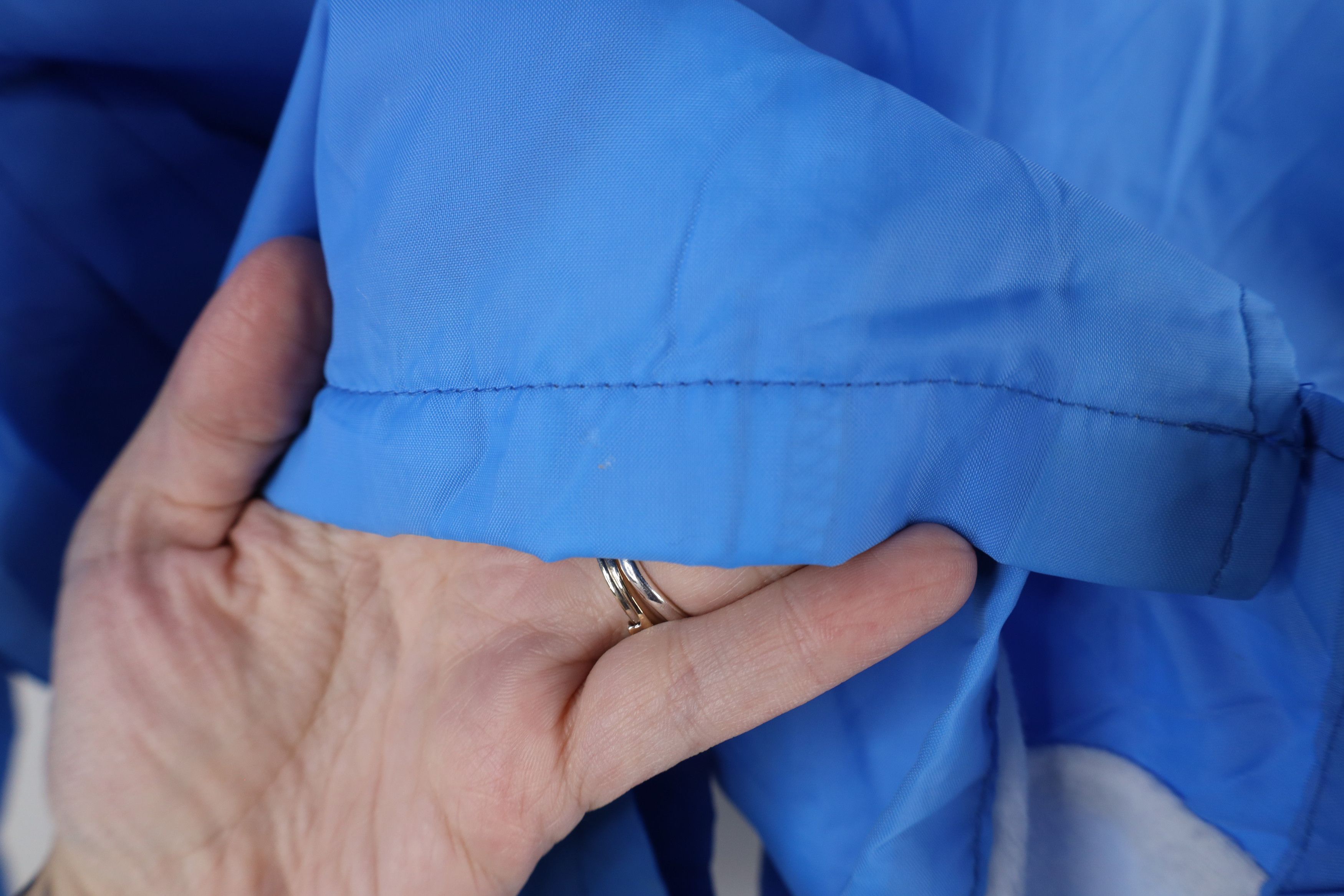 Vintage Vintage 90s Streetwear Lined Satin Coaches Coach Jacket Blue Size US L / EU 52-54 / 3 - 5 Thumbnail