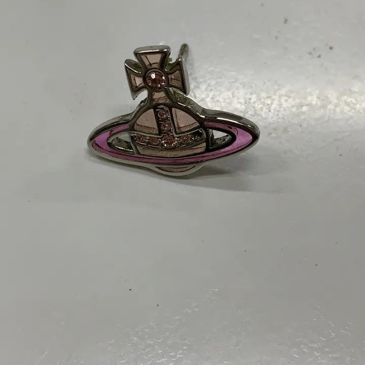 Vivienne Westwood Vivienne Westwood Concetta Saturn Earrings in Pink Size ONE SIZE - 3 Thumbnail