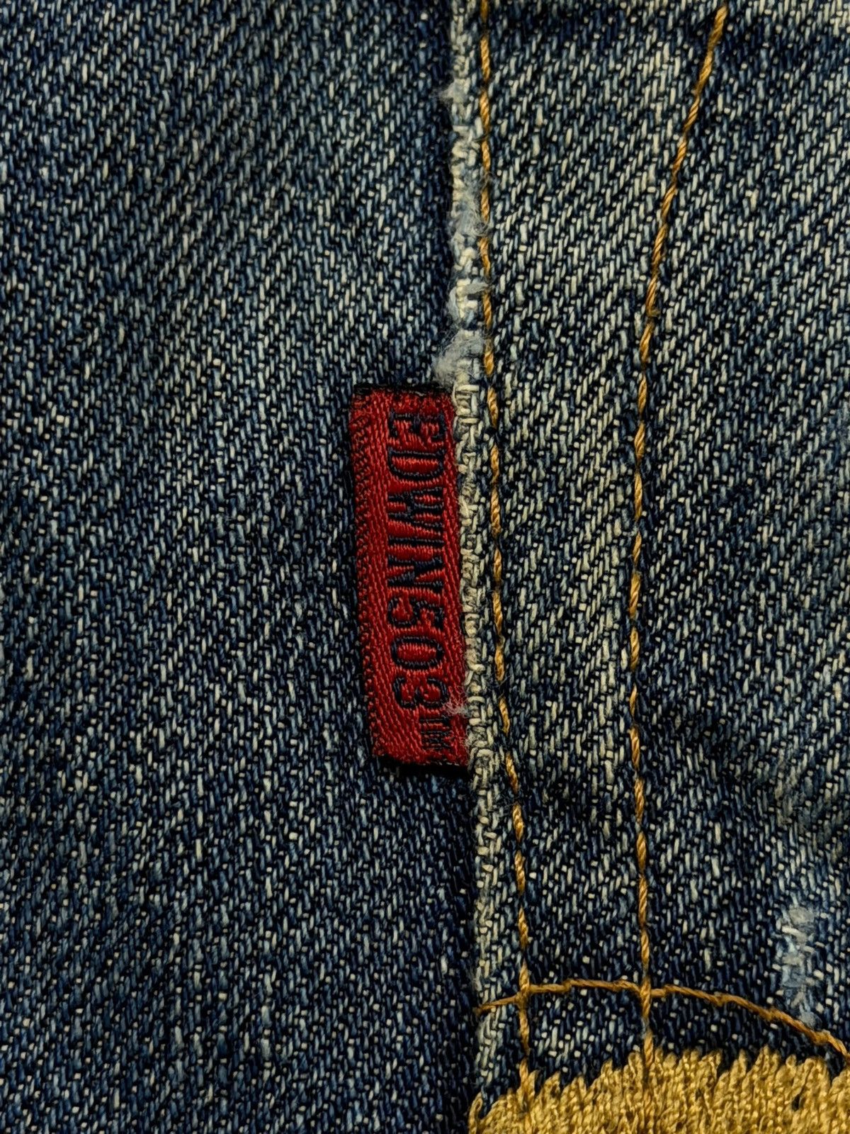 Edwin Vintage 503 SS Japan Denim Jeans | Relaxed Straight | W34 Size US 34 / EU 50 - 12 Thumbnail