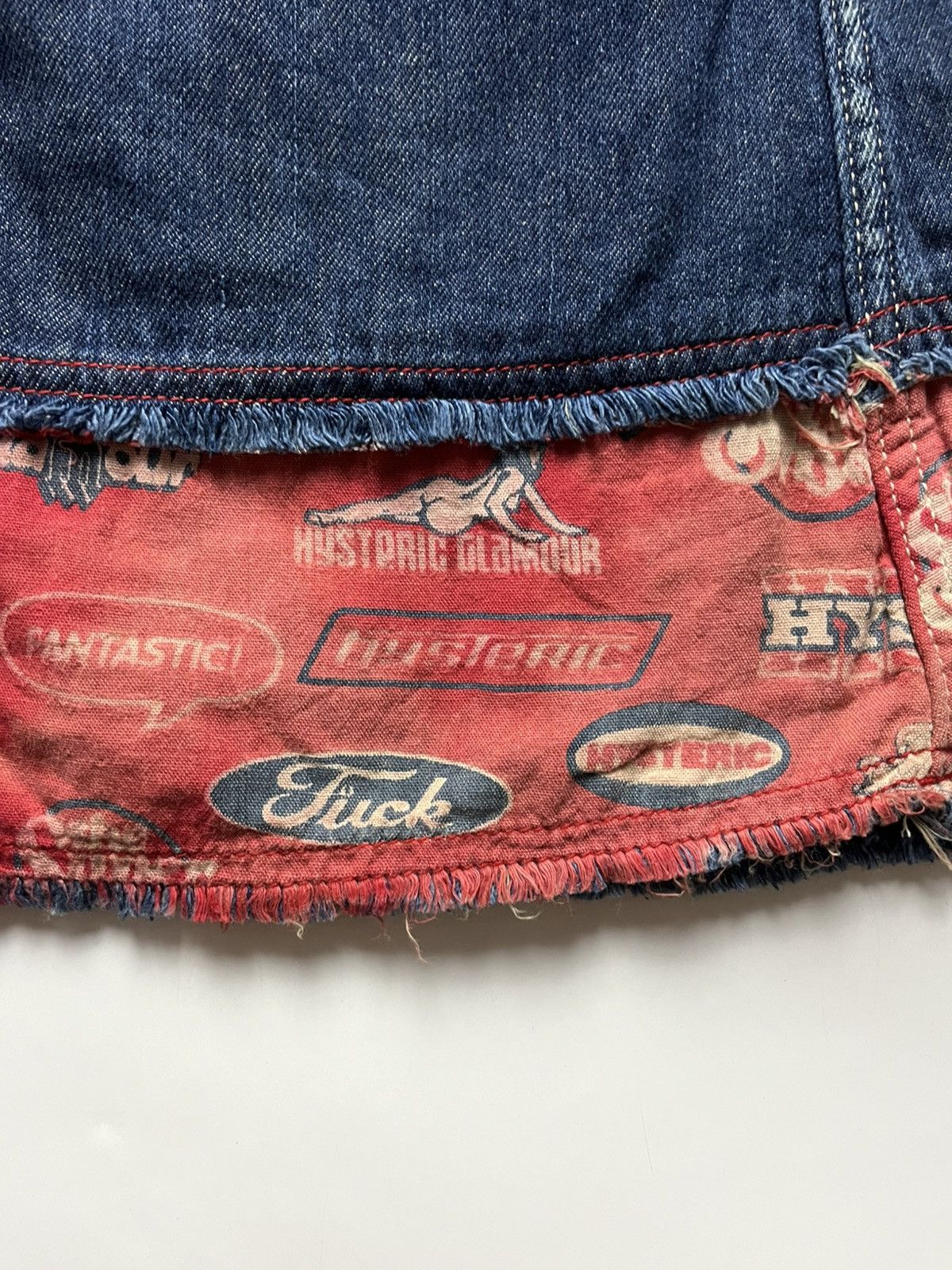 Hysteric Glamour Hysteric Glamour Rare Multi-Logo Print Hem Denim Maxi Skirt Size 30" / US 8 / IT 44 - 8 Thumbnail