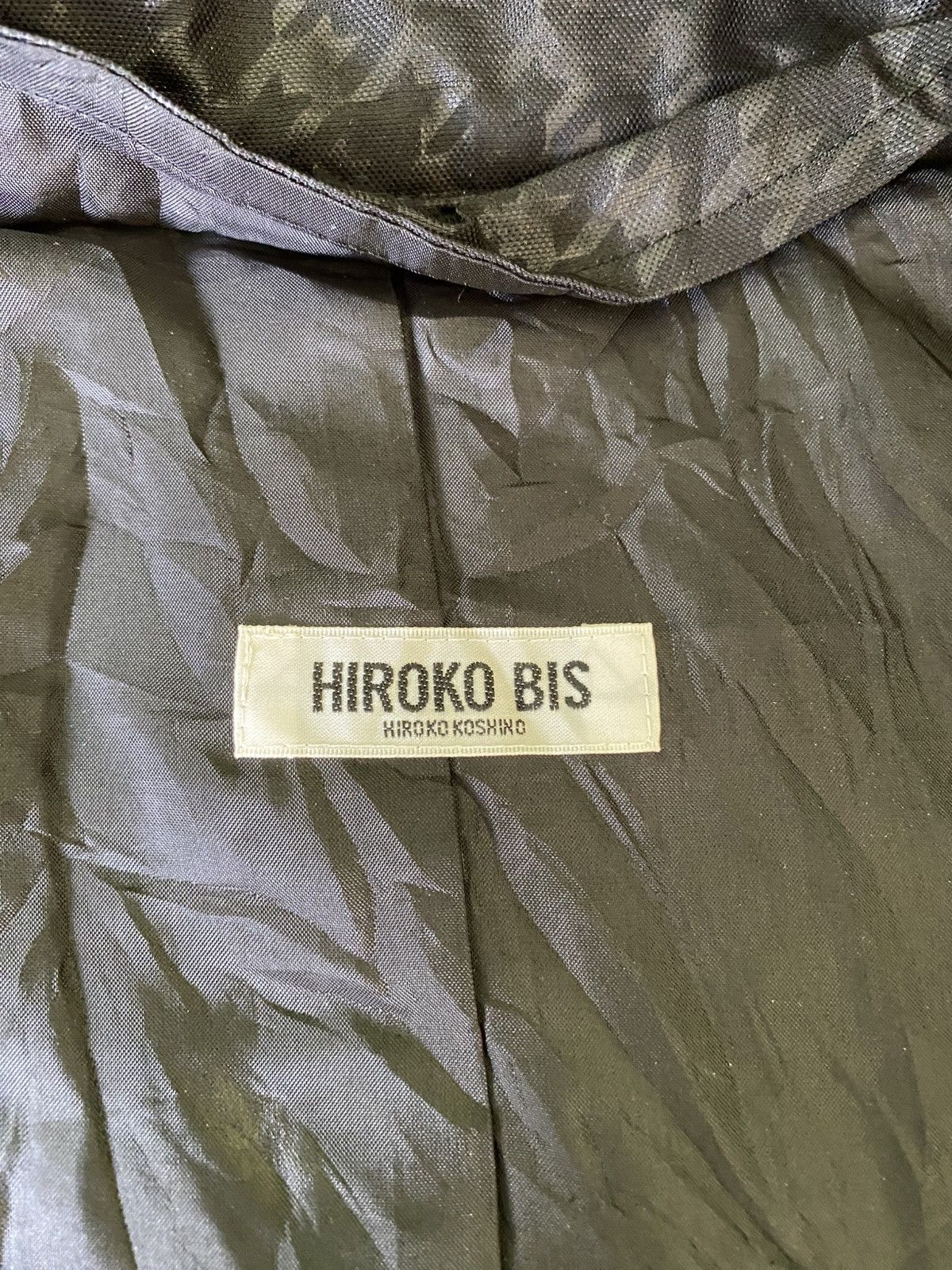 Hiroko Koshino Homme Hiroko Bis Fur Hood Houndstooth Parka Jacket Size US M / EU 48-50 / 2 - 9 Thumbnail
