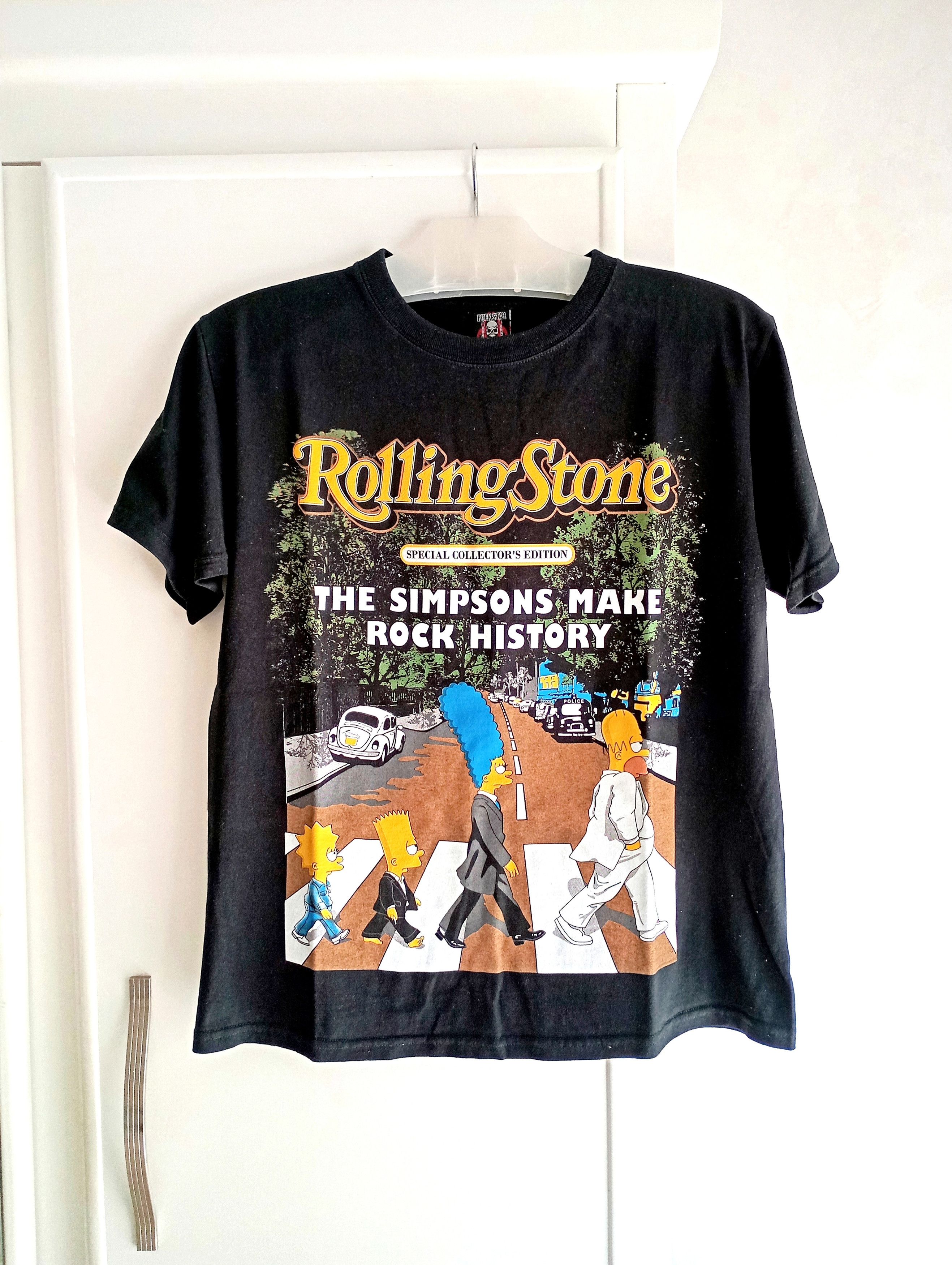 Rockstar Games × The Rolling Stones × Vintage The Rolling Stone The Simpsons Make Rock History Tshirt Size US L / EU 52-54 / 3 - 1 Thumbnail