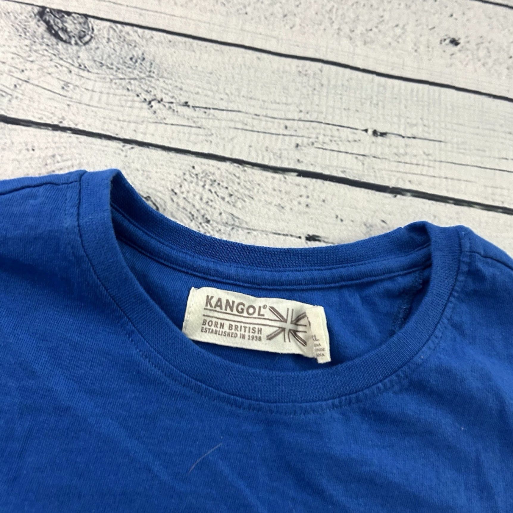Kangol Kangol T-Shirt Short Sleeve Blue XL Men Size US XL / EU 56 / 4 - 2 Thumbnail