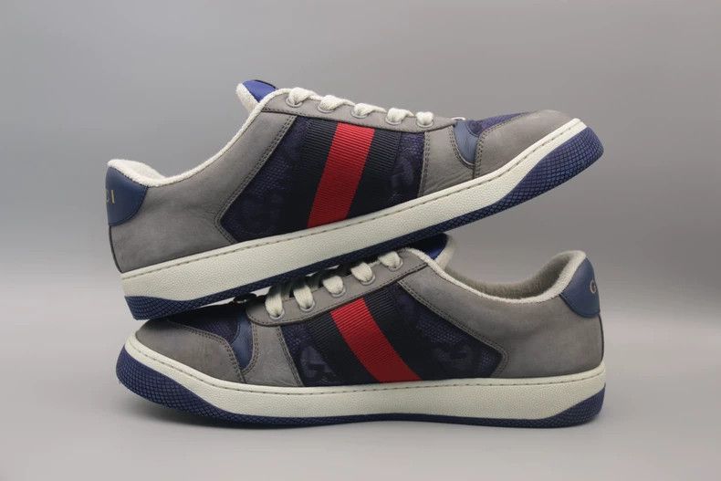 Gucci gucci screener dirty shoes gray size 8.5-2507 Size US 8.5 / EU 41-42 - 8 Thumbnail