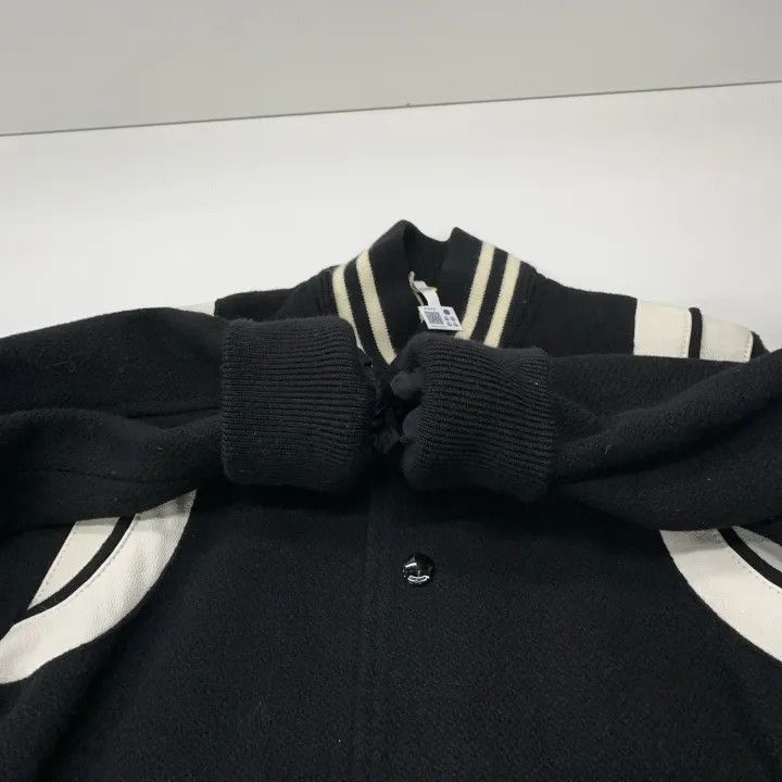 Saint Laurent Paris Saint Laurent Black SS22 Teddy Varsity Jacket -2507 Size S / US 4 / IT 40 - 4 Thumbnail