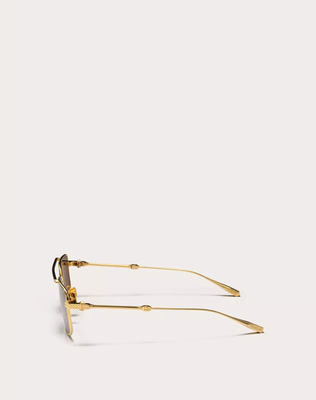 Valentino oc11z0725 Size: 58/ Rectangular Metal Frame in Golden Size ONE SIZE - 3 Thumbnail