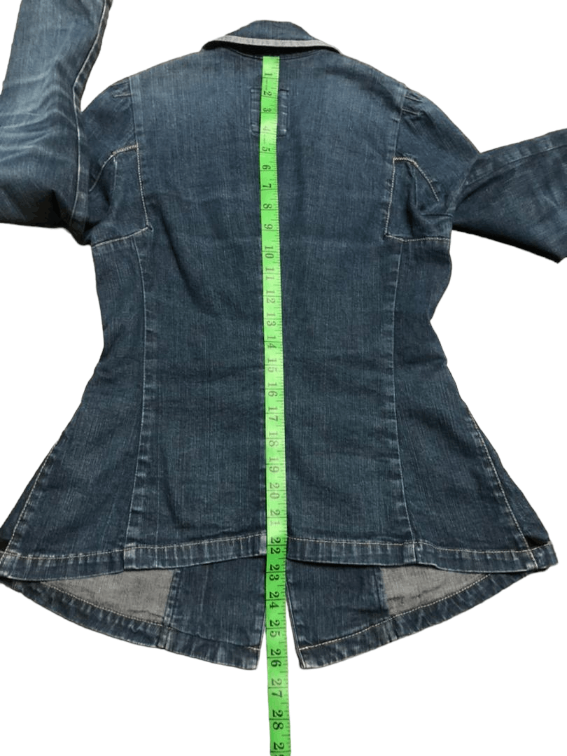 Japanese Brand Marithe Francois Girbaud Denim Double Breasted Coat Jacket Size S / US 4 / IT 40 - 24 Thumbnail