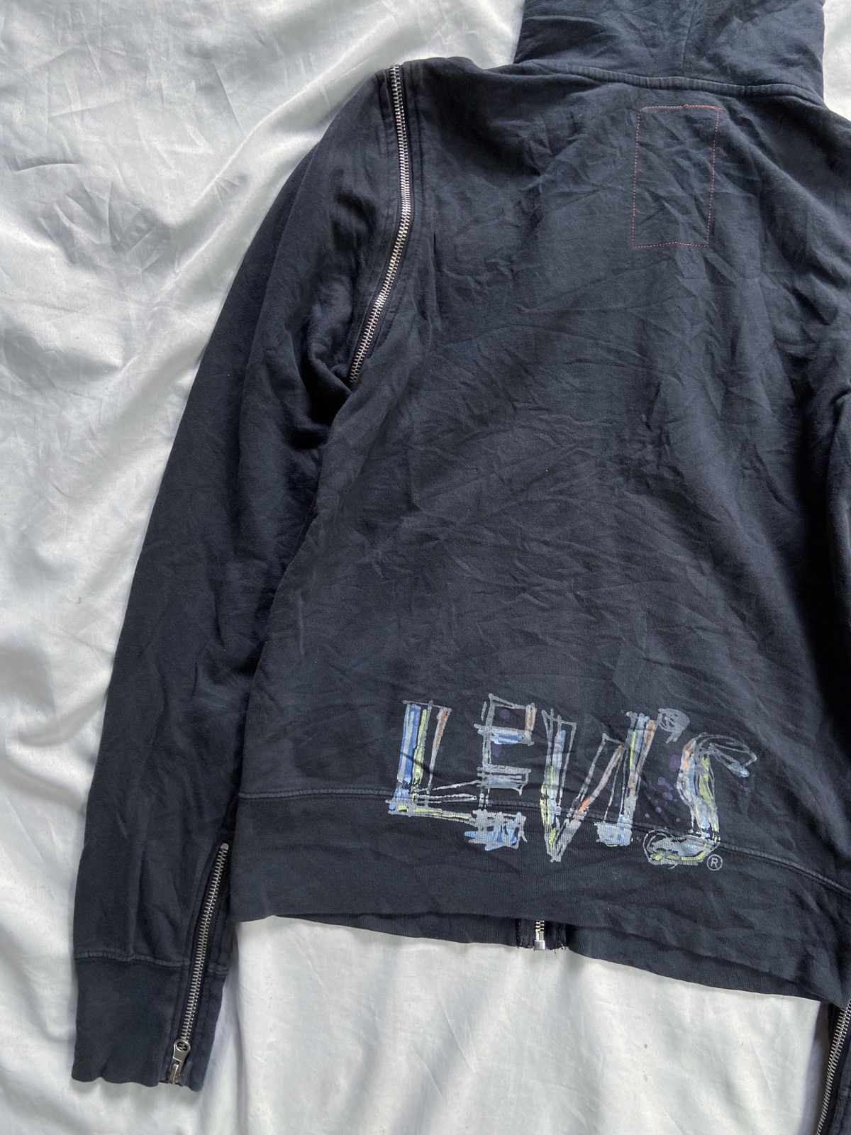 Beauty Beast LEVIS MULTI ZIPPER PUNK SUN FADED STYLE ZIP HOODIE Size US S / EU 44-46 / 1 - 19 Thumbnail