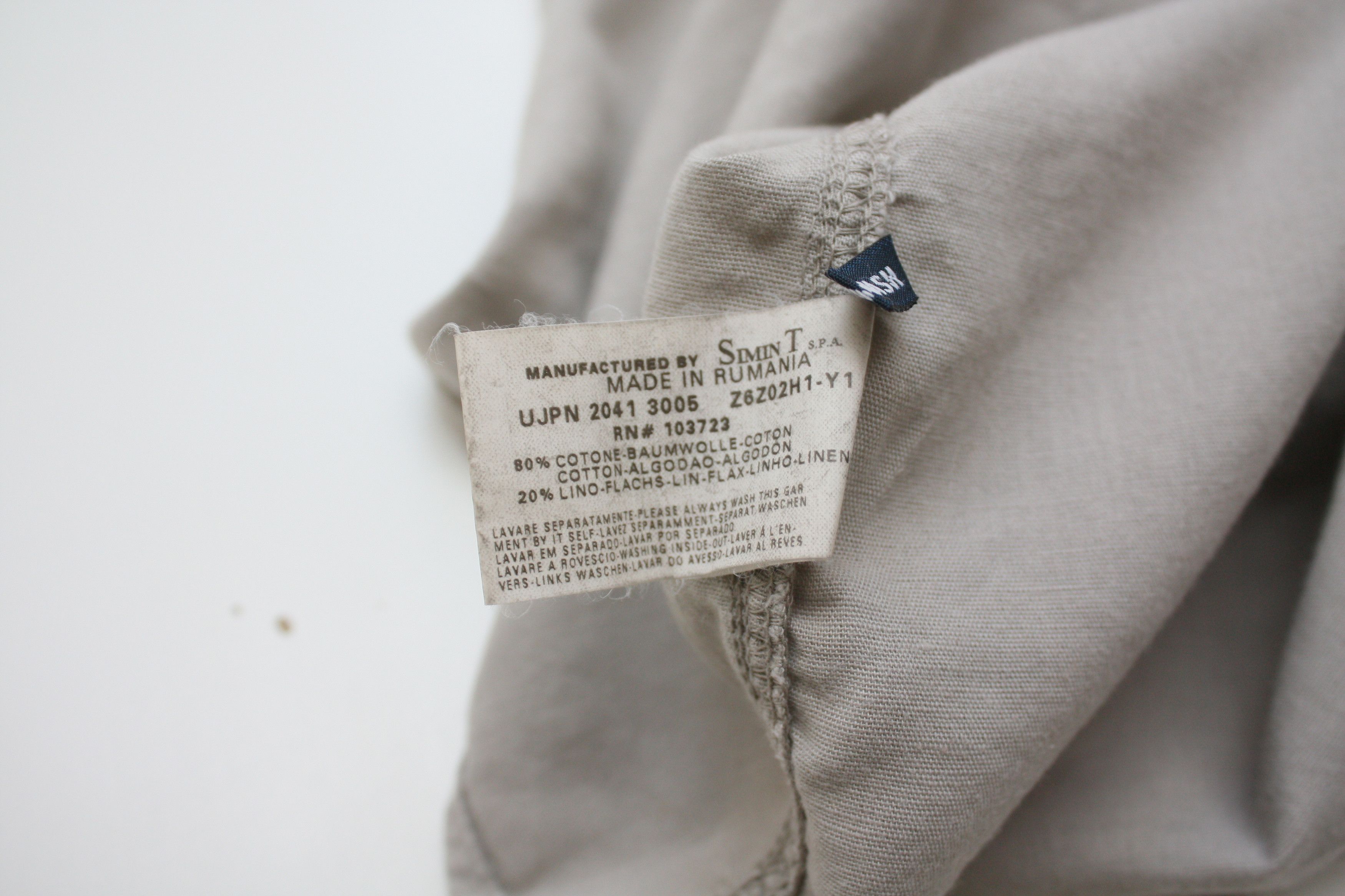 Armani Armani Jeans Vintage Linen Blend Short Sleeve Shirt Size US L / EU 52-54 / 3 - 8 Thumbnail