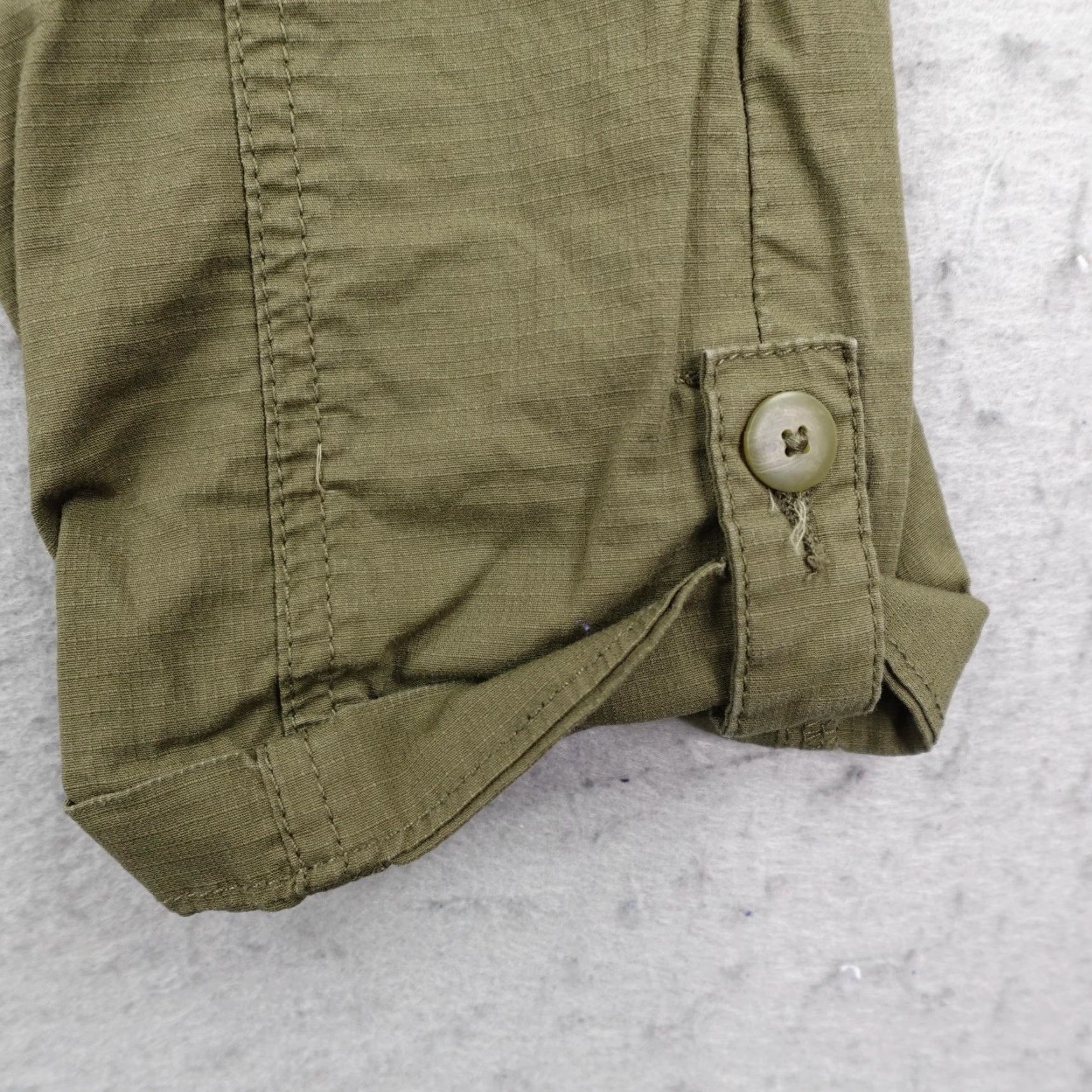 Prana Prana Pants Women Size 2 Green Capri Roll Up Chino Rip Stop Hiking Trail Organic Size 26" / US 2 / IT 38 - 4 Thumbnail