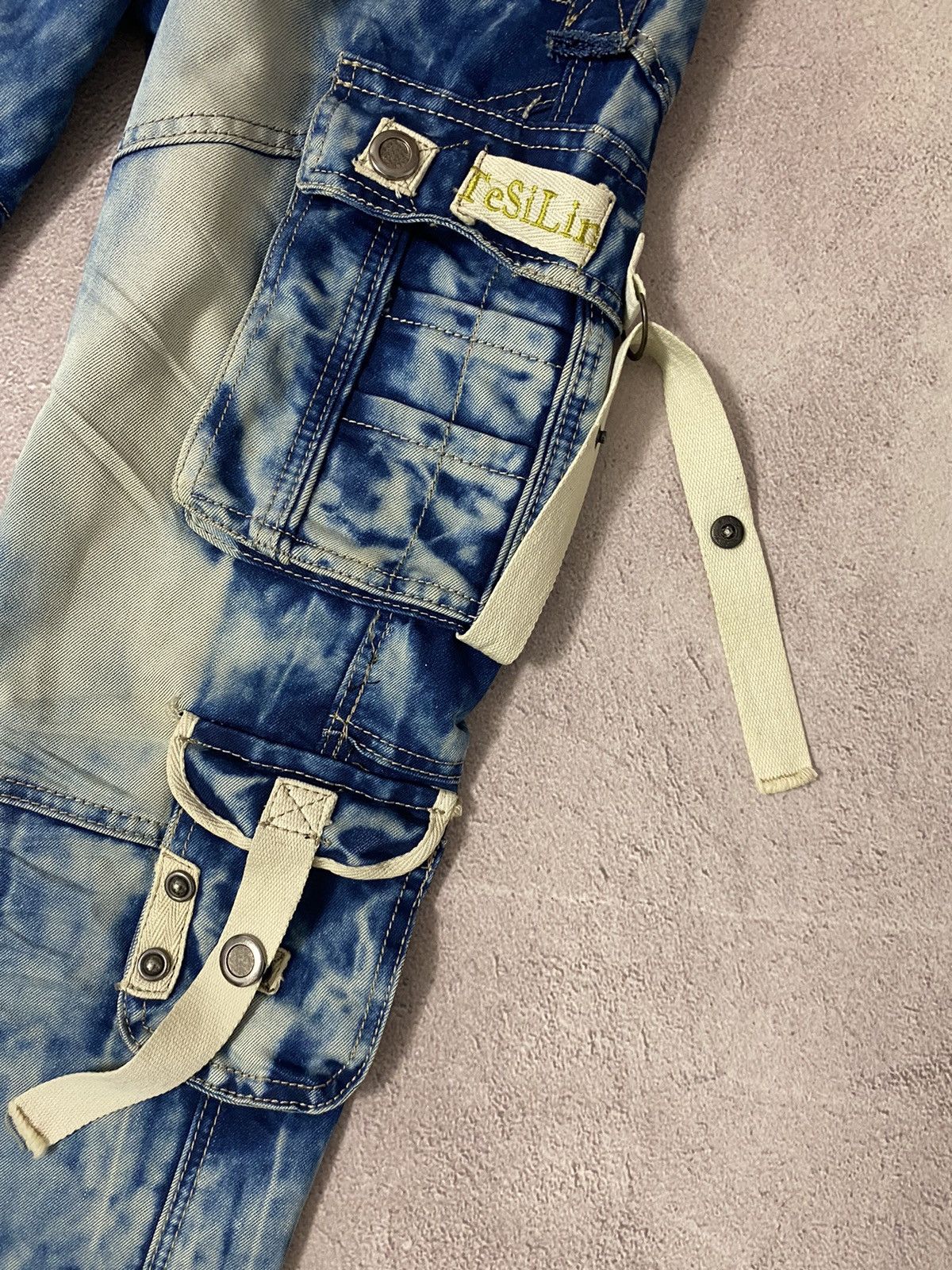 Vintage Dirty pants Faded Crash denim thrashed y2k distressed jeans Size US 32 / EU 48 - 6 Thumbnail