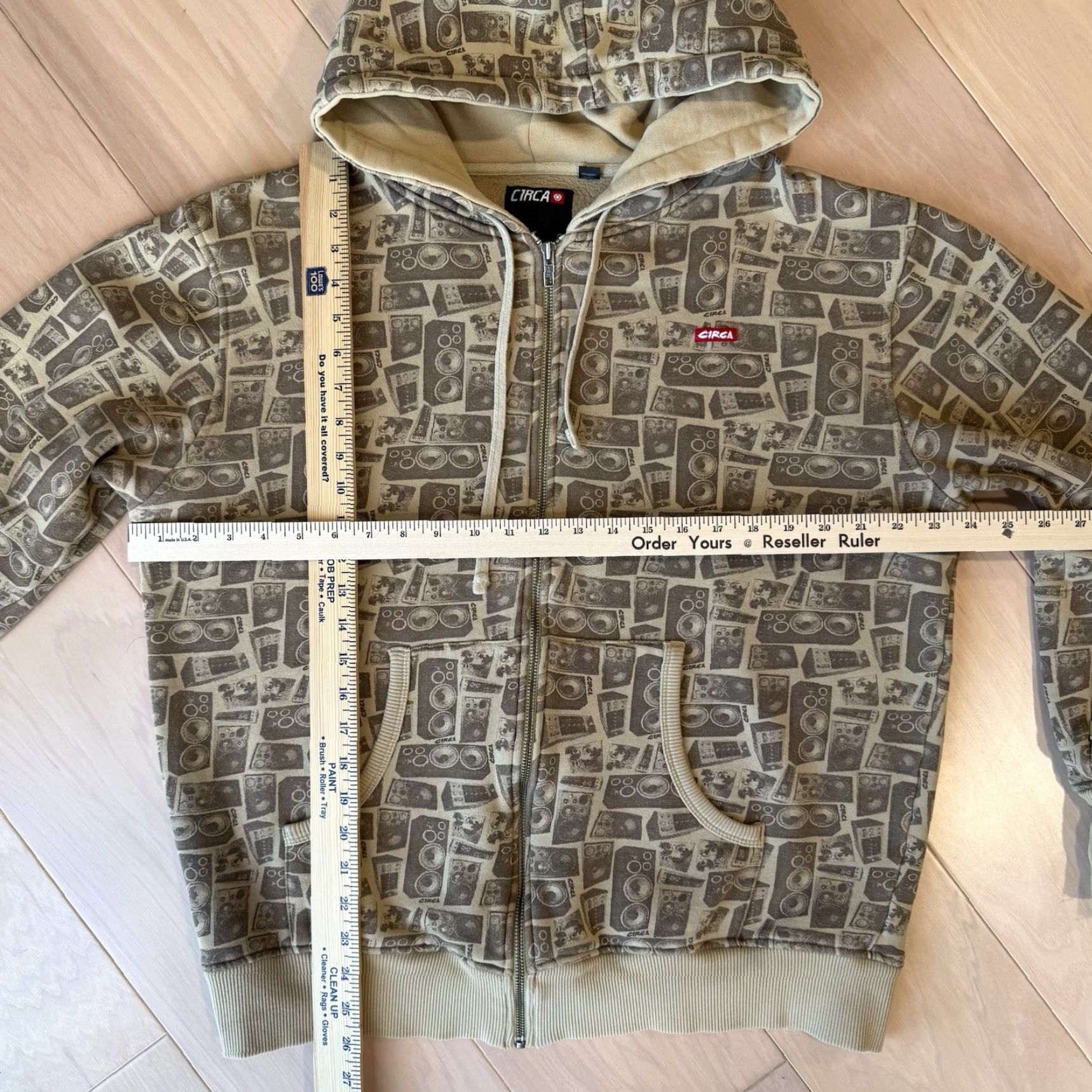 Vintage VINTAGE Circa Skateboards Jacket M Brown Full Zip Fleece Streetwear Punk AOP Mens Size US M / EU 48-50 / 2 - 3 Thumbnail