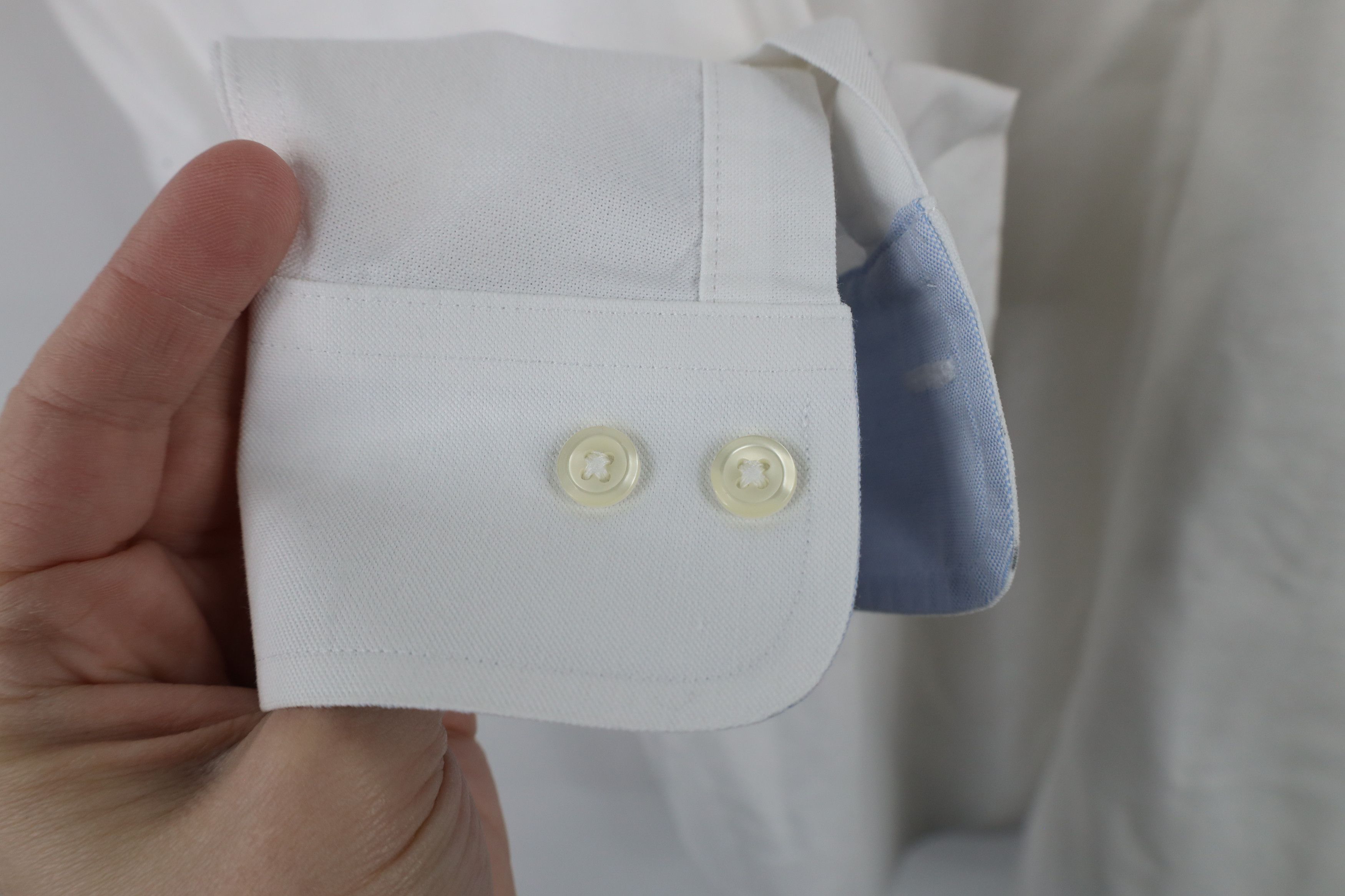 Brooks Brothers × Vintage Vintage Brooks Brothers Iron Stretch Button Down Shirt White Size US L / EU 52-54 / 3 - 8 Thumbnail