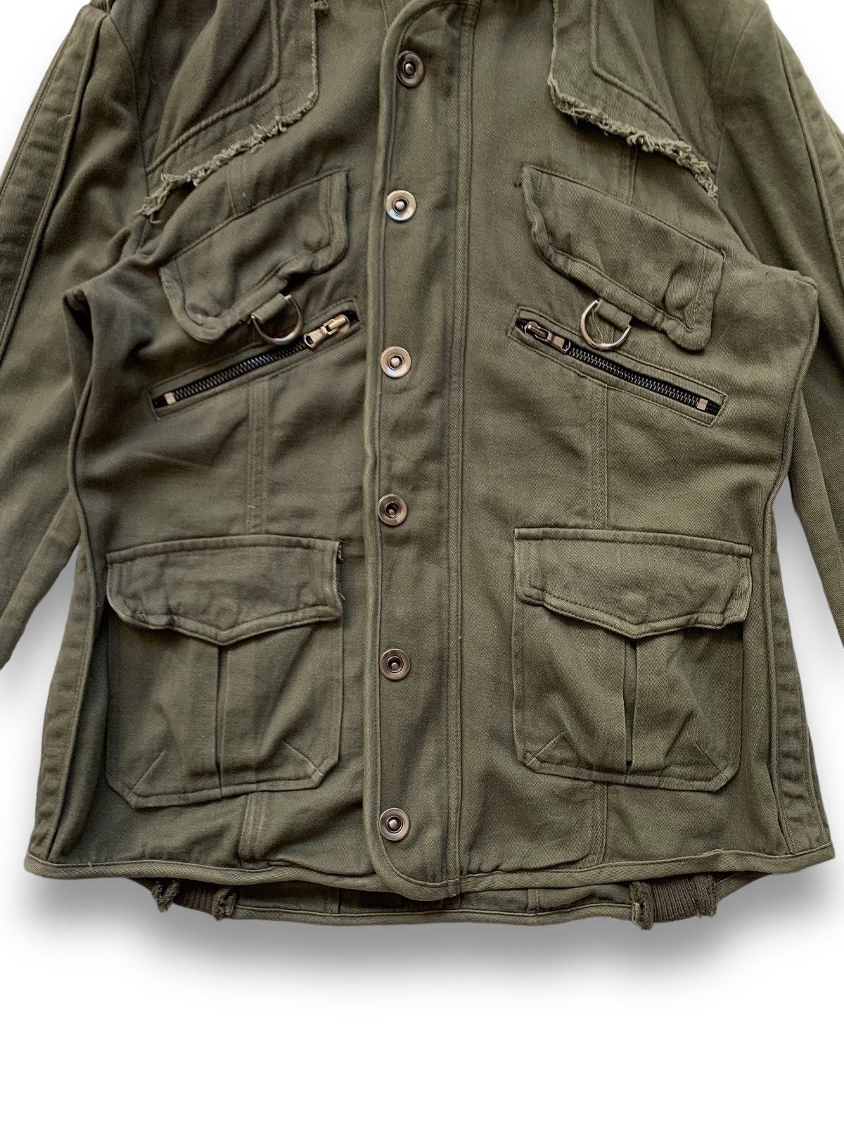 If Six Was Nine Jack Rose Luv Maison Mulitpockets Hooded Bondage Punk Jacket Size US S / EU 44-46 / 1 - 11 Thumbnail