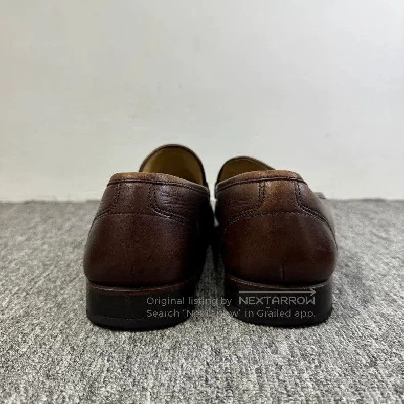 Vintage Ferragamo Leather Lock Loafers. Size US 9 / EU 42 - 3 Thumbnail