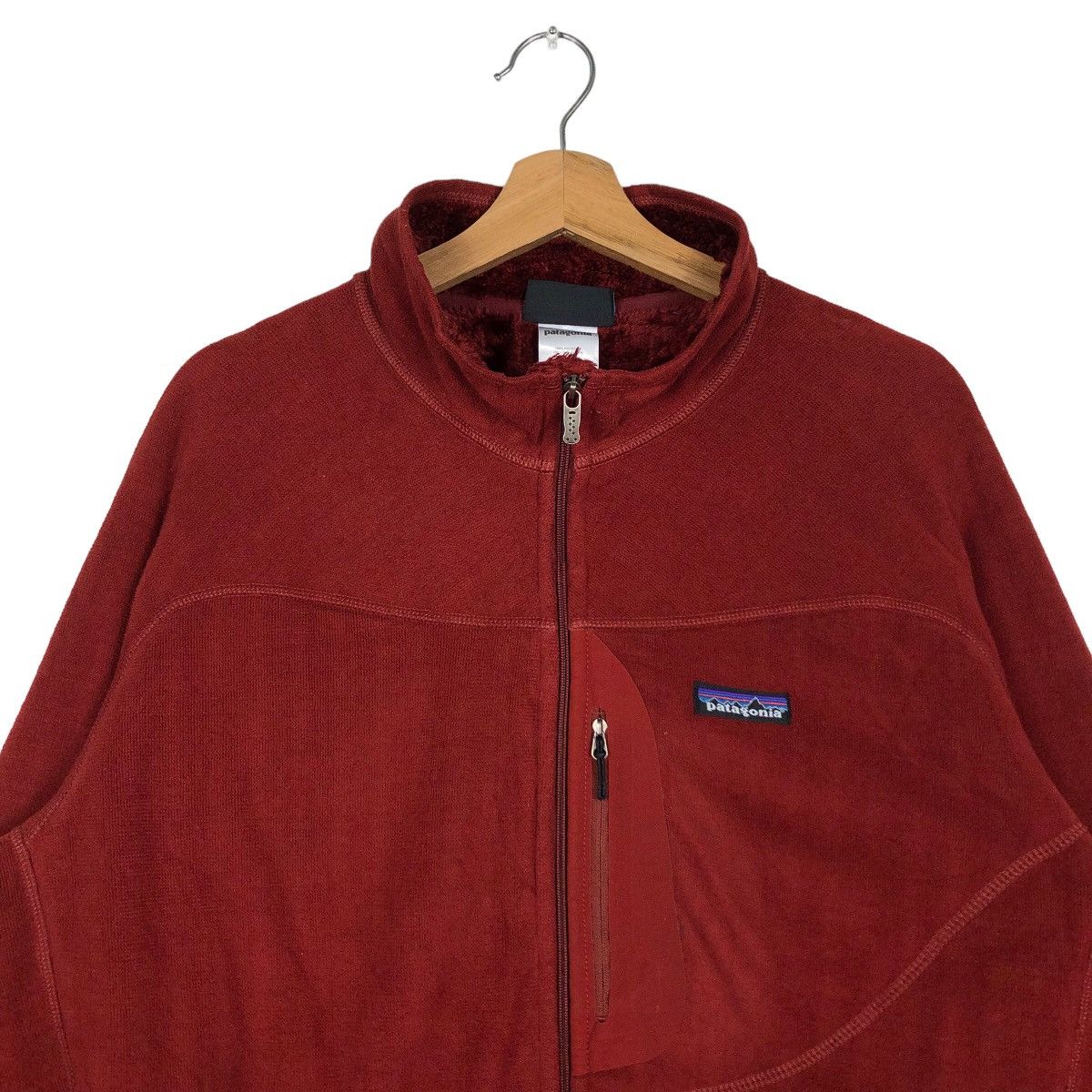 Patagonia 🔥Rich Orange - Fleece Jacket Extra Large Zipper Rare Design Size US XL / EU 56 / 4 - 2 Thumbnail