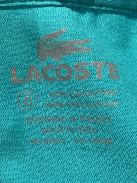 Lacoste Lacoste Polo Pique & V Neck Short-Sleeved Shirt Lot of 2 Size US XL / EU 56 / 4 - 11 Thumbnail