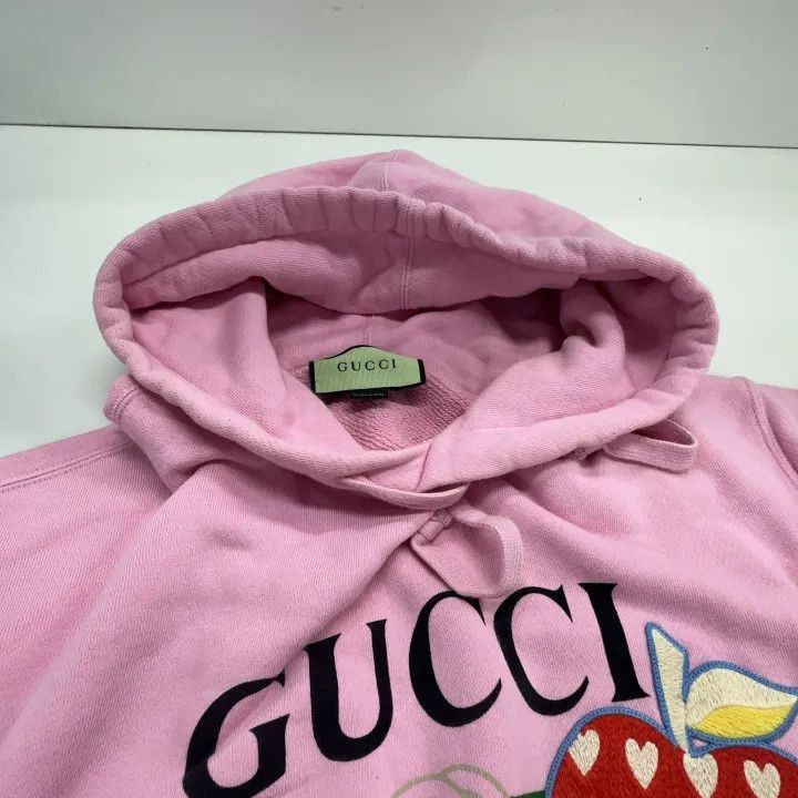 Gucci Gucci Gucci Pink Graphic Long Sleeve Hoodie -2506 Size US L / EU 52-54 / 3 - 5 Thumbnail