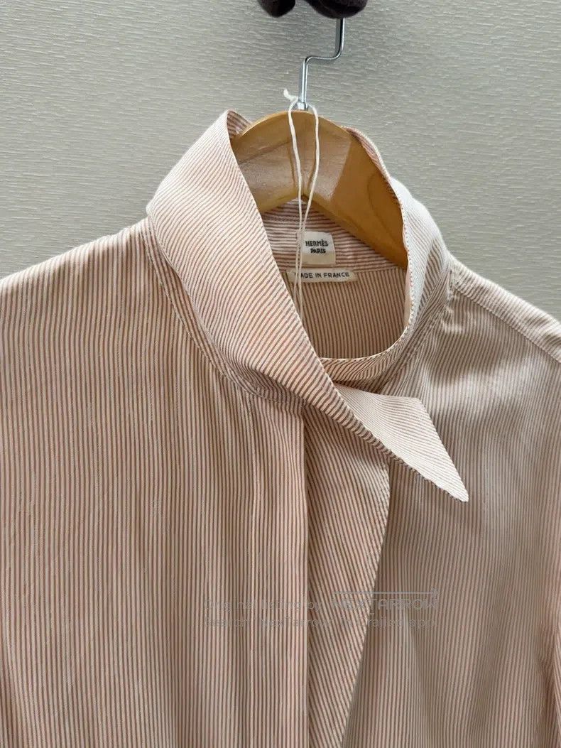 Hermes Hermes Pink Silk Shirt Size XS / US 0-2 / IT 36-38 - 7 Thumbnail