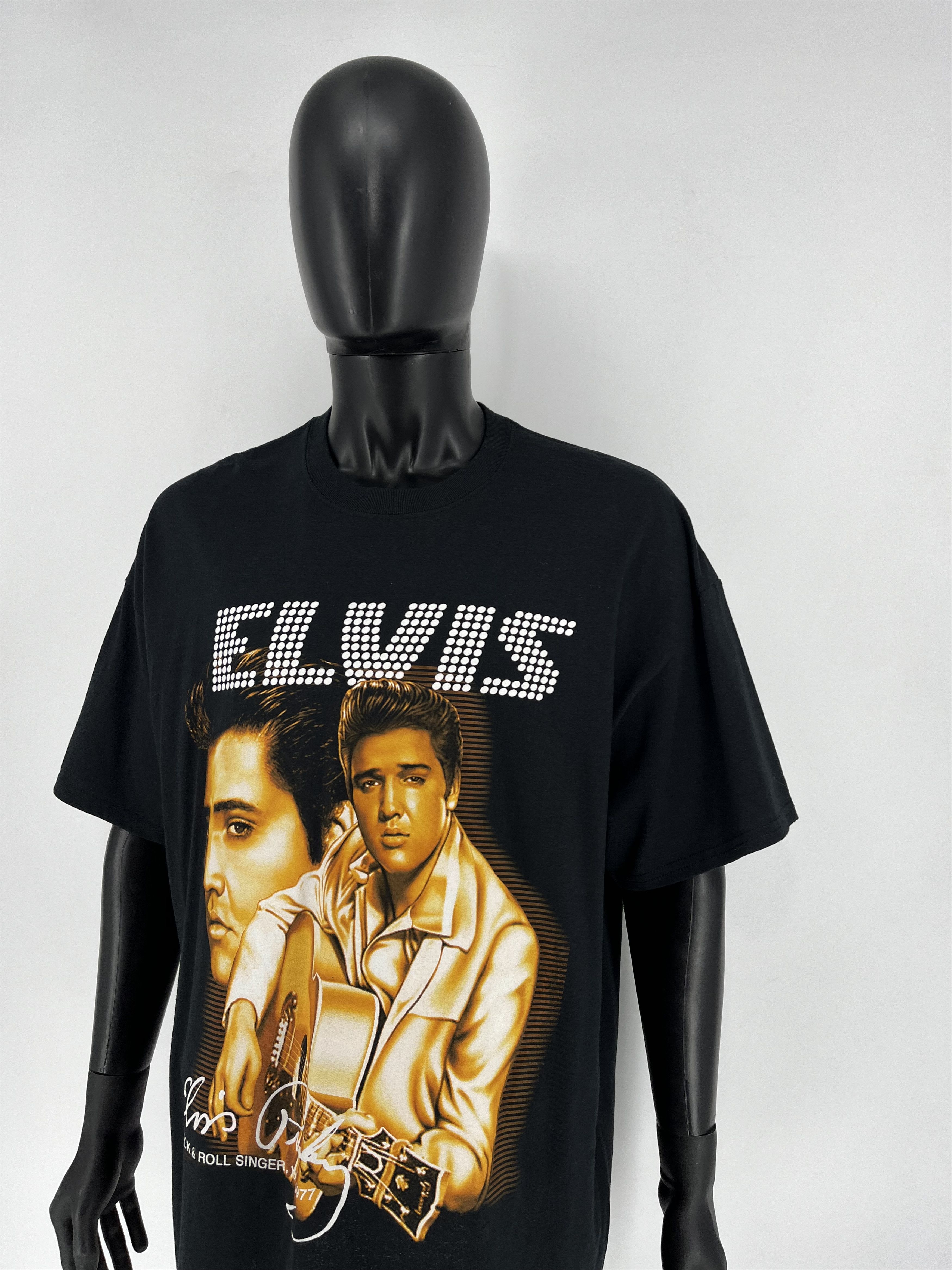 Band Tees × Vintage Vintage 90S Elvis Presley Tee Streetwear Fashion TOUR BAND Size US XXL / EU 58 / 5 - 4 Thumbnail
